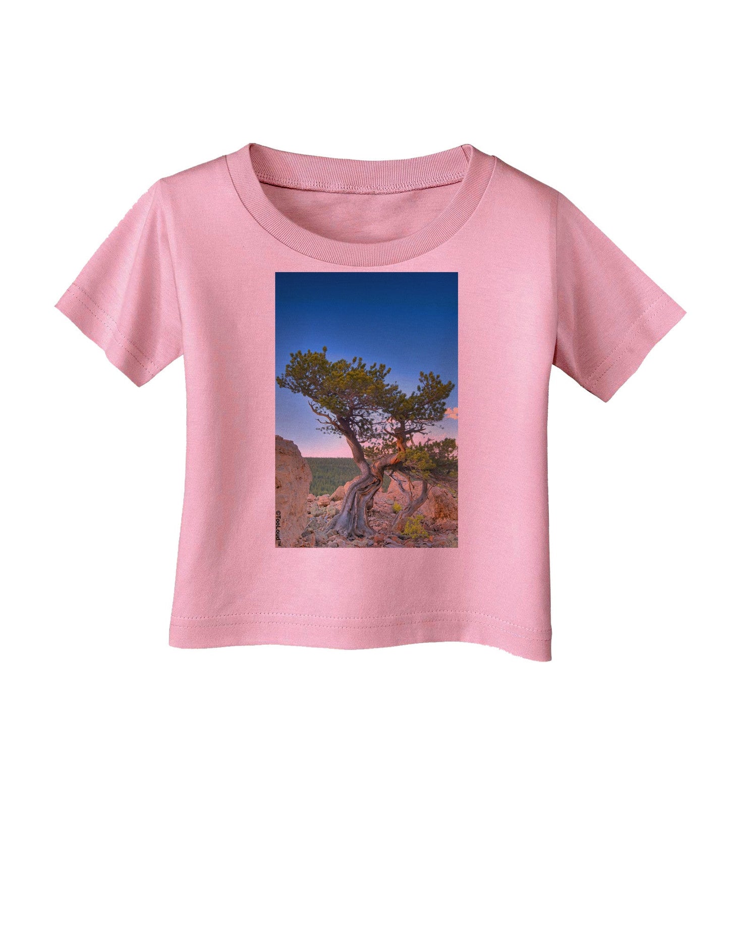 Colorado Landscape Tree Infant T-Shirt-Infant T-Shirt-TooLoud-Candy-Pink-06-Months-Davson Sales