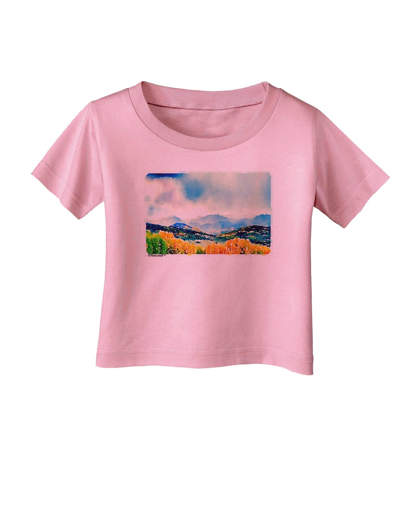 Colorado Mountain Scene Infant T-Shirt-Infant T-Shirt-TooLoud-Candy-Pink-06-Months-Davson Sales