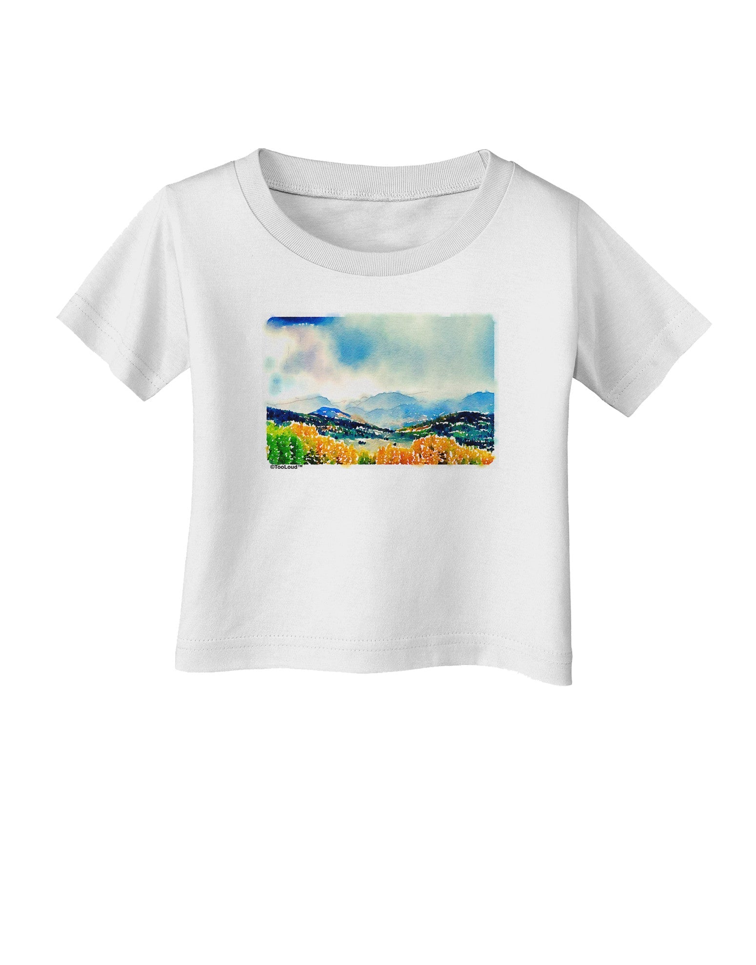 Colorado Mountain Scene Infant T-Shirt-Infant T-Shirt-TooLoud-White-06-Months-Davson Sales