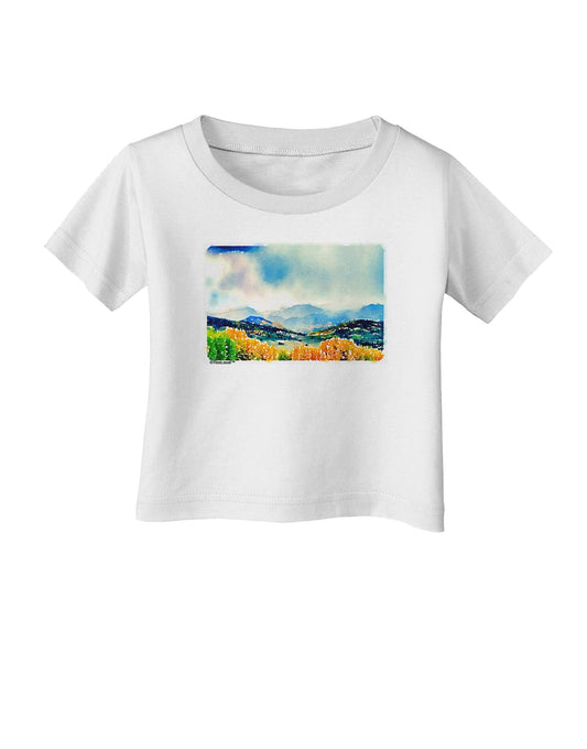 Colorado Mountain Scene Infant T-Shirt-Infant T-Shirt-TooLoud-White-06-Months-Davson Sales
