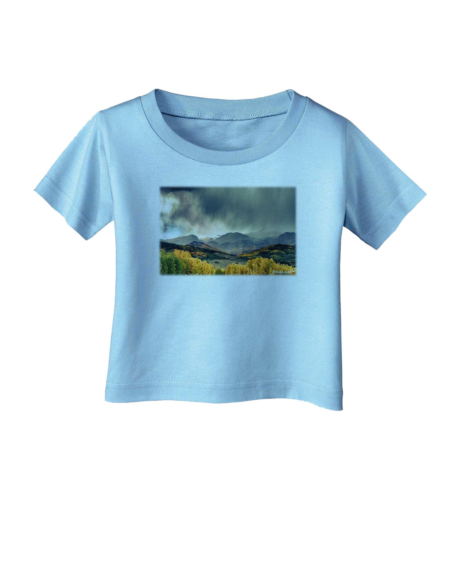 Colorado Mountain Scene Photo Infant T-Shirt-Infant T-Shirt-TooLoud-Aquatic-Blue-06-Months-Davson Sales