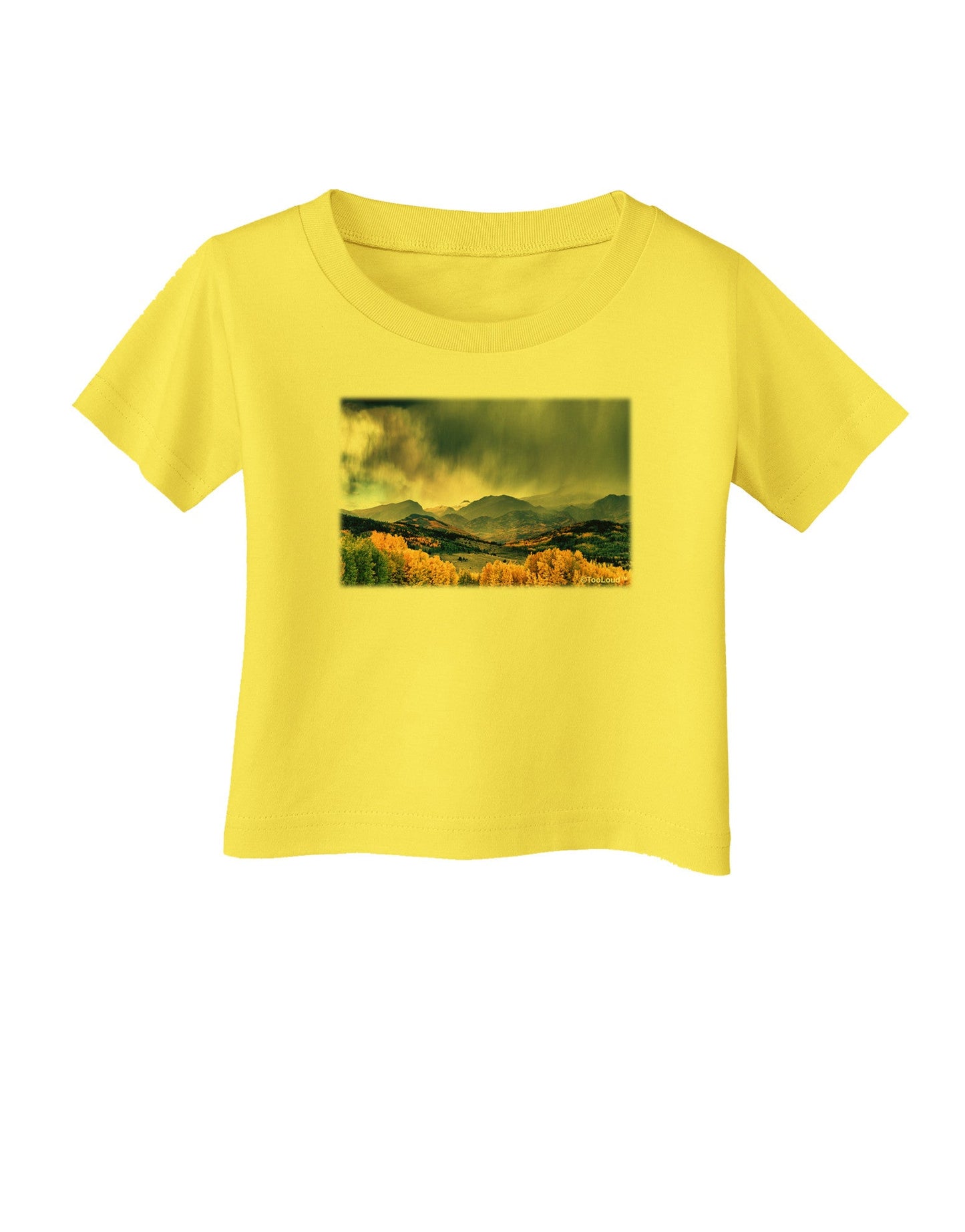 Colorado Mountain Scene Photo Infant T-Shirt-Infant T-Shirt-TooLoud-Yellow-06-Months-Davson Sales