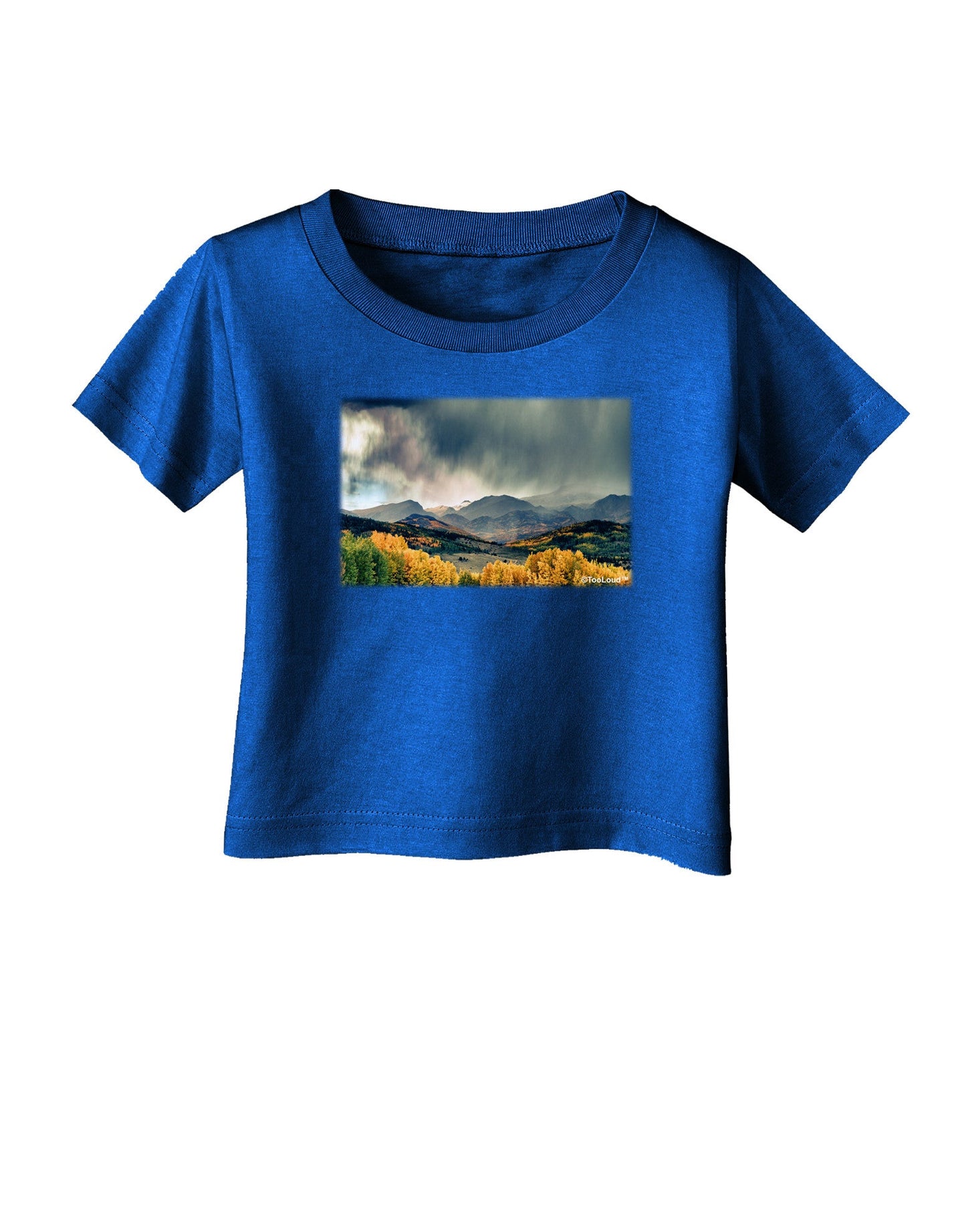 Colorado Mountain Scene Photo Infant T-Shirt Dark-Infant T-Shirt-TooLoud-Royal-Blue-06-Months-Davson Sales
