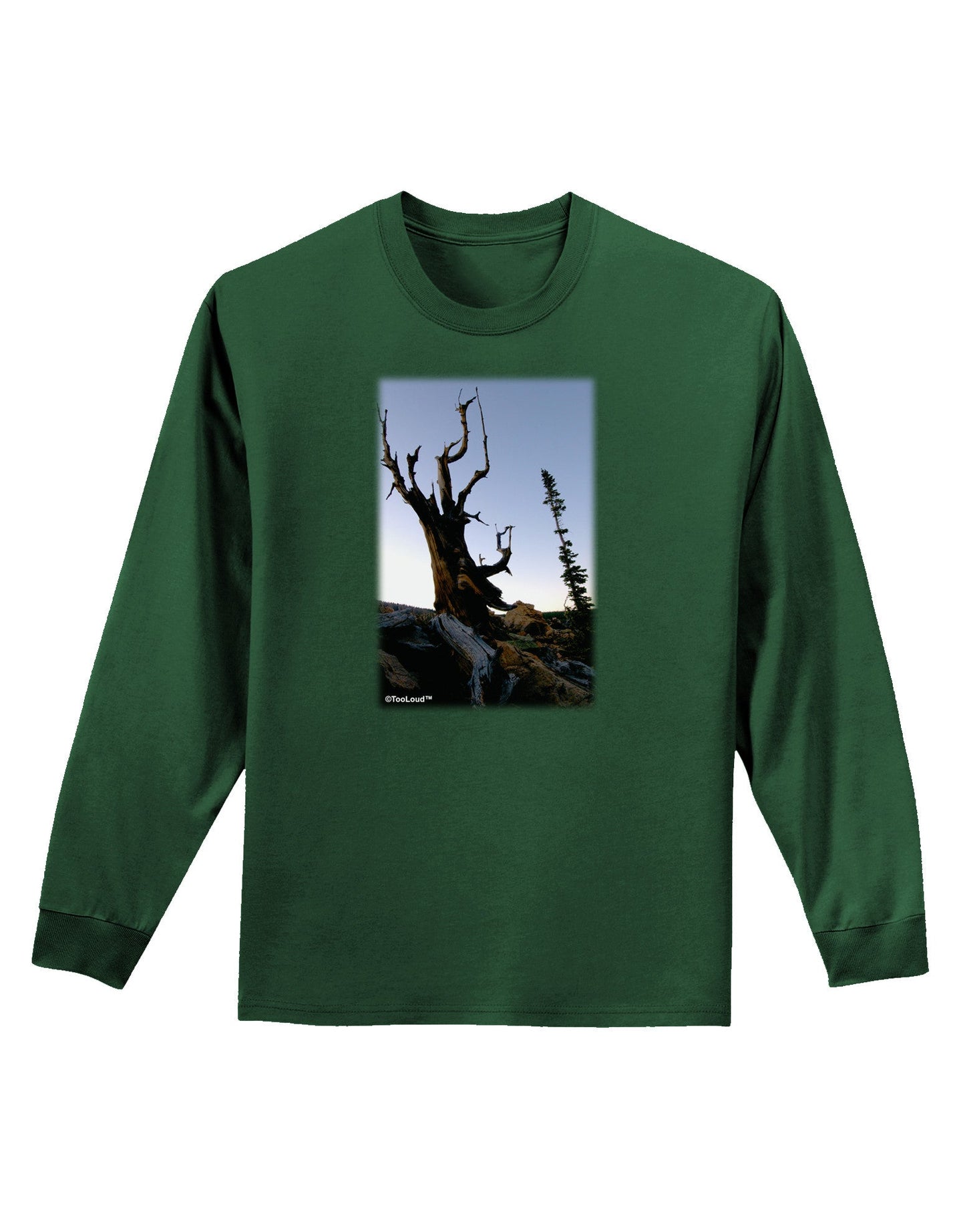 Colorado Mountain Scenery Adult Long Sleeve Dark T-Shirt-TooLoud-Dark-Green-Small-Davson Sales