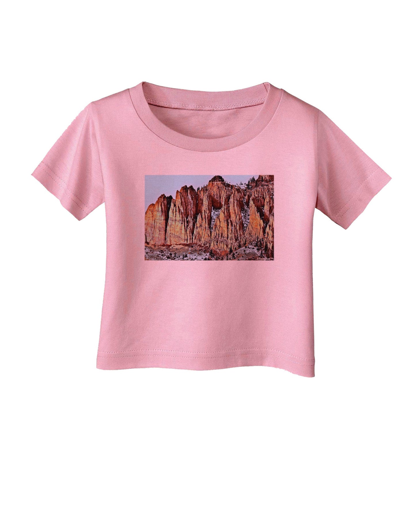 Colorado Mountain Spires Infant T-Shirt-Infant T-Shirt-TooLoud-Candy-Pink-06-Months-Davson Sales