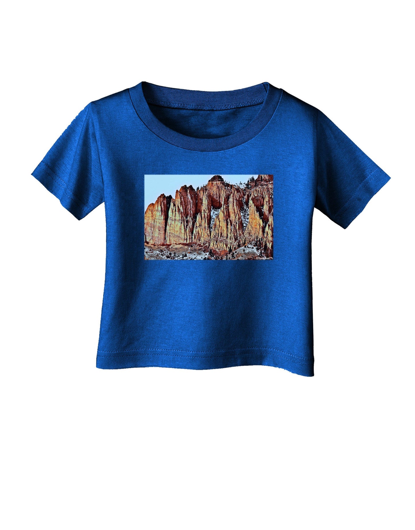 Colorado Mountain Spires Infant T-Shirt Dark-Infant T-Shirt-TooLoud-Royal-Blue-06-Months-Davson Sales