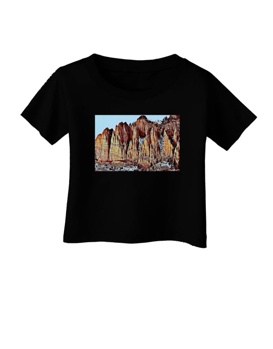 Colorado Mountain Spires Infant T-Shirt Dark-Infant T-Shirt-TooLoud-Black-06-Months-Davson Sales