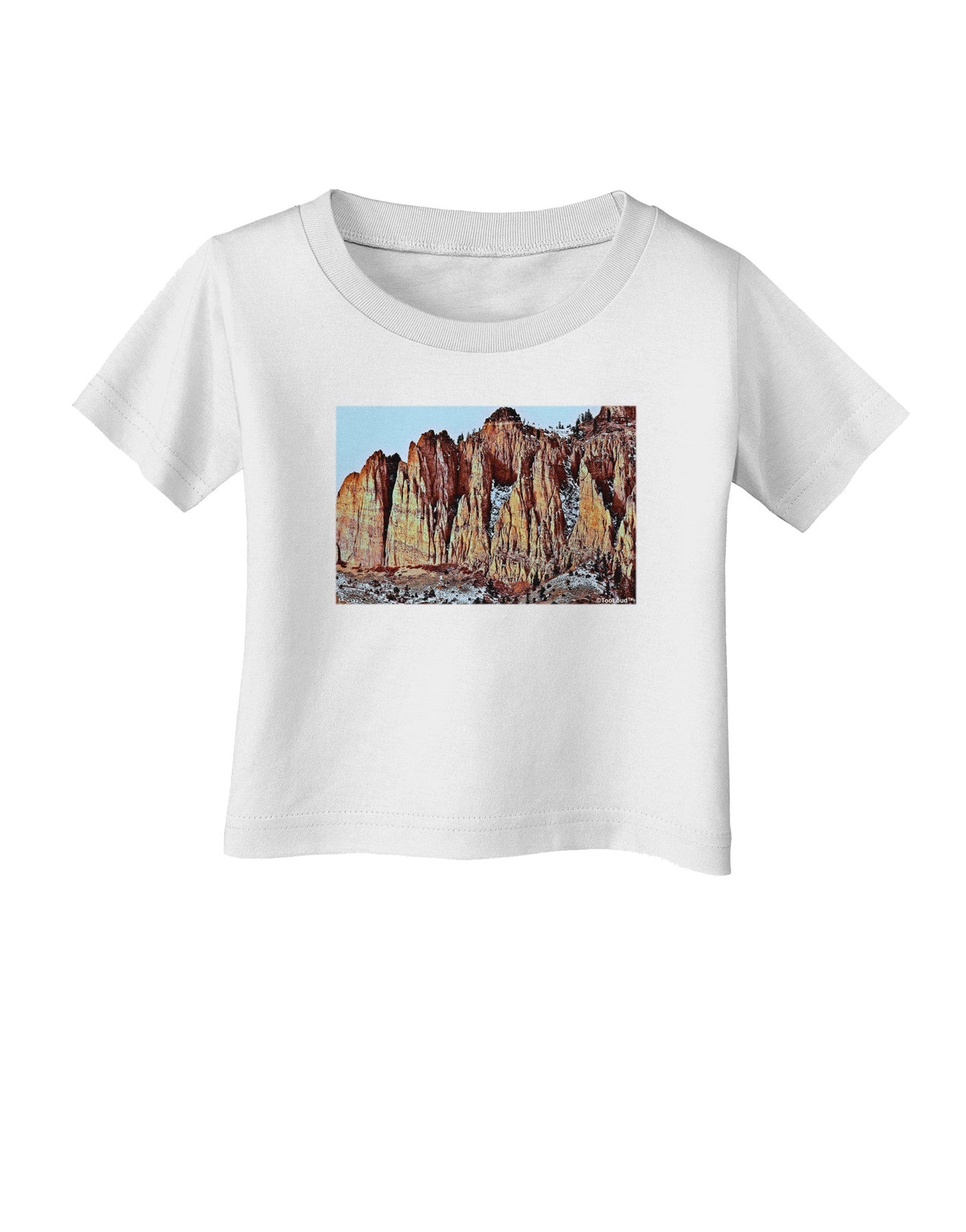 Colorado Mountain Spires Infant T-Shirt-Infant T-Shirt-TooLoud-White-06-Months-Davson Sales