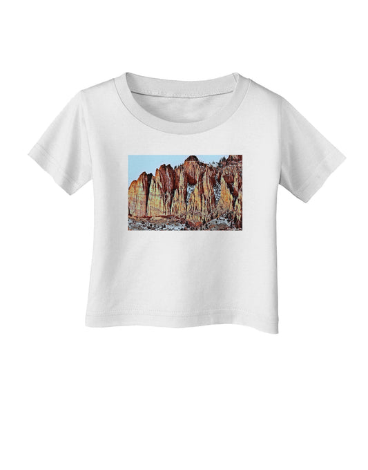 Colorado Mountain Spires Infant T-Shirt-Infant T-Shirt-TooLoud-White-06-Months-Davson Sales
