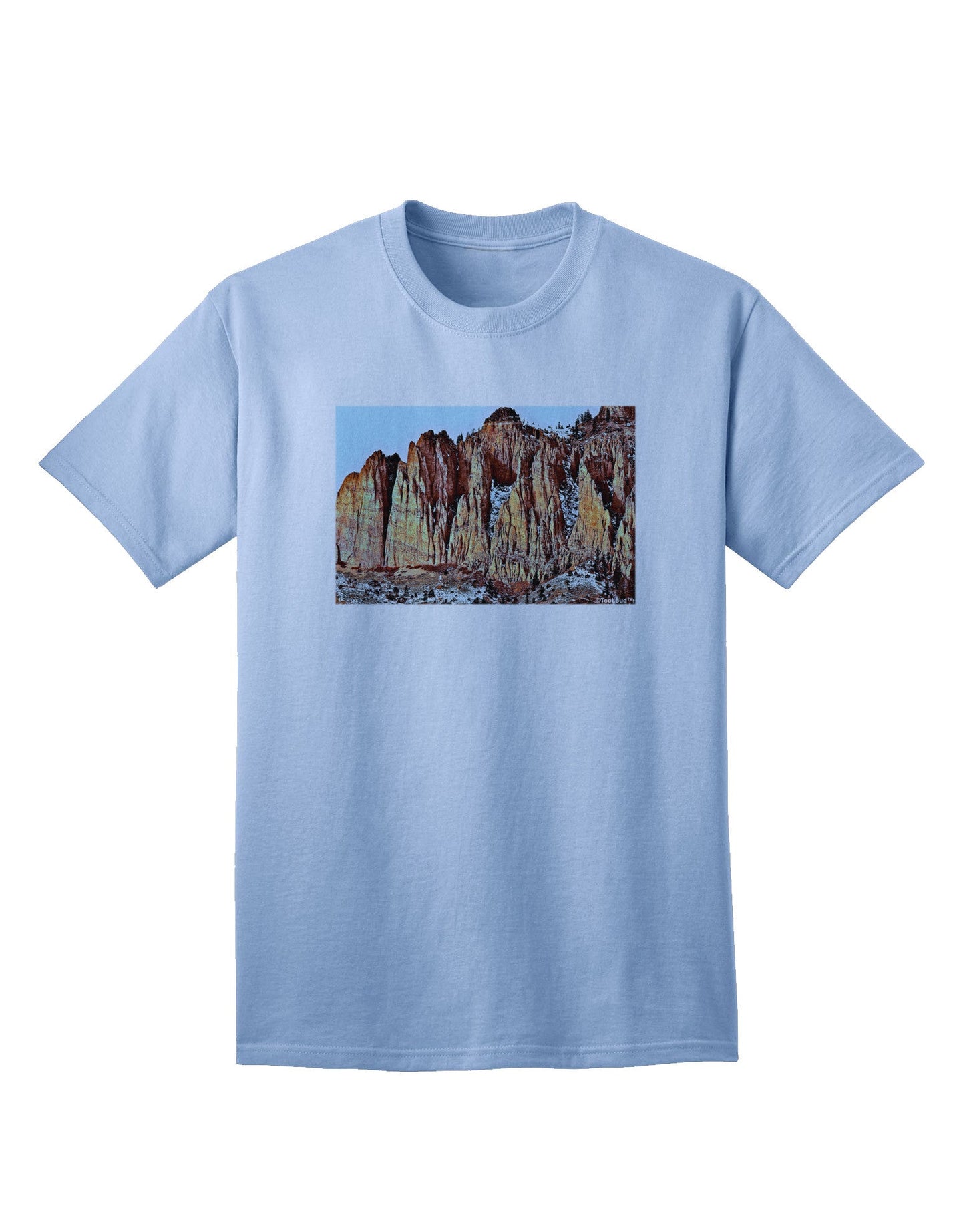 Colorado Mountain Spires - Premium Adult T-Shirt for Outdoor Enthusiasts-Mens T-shirts-TooLoud-Light-Blue-Small-Davson Sales