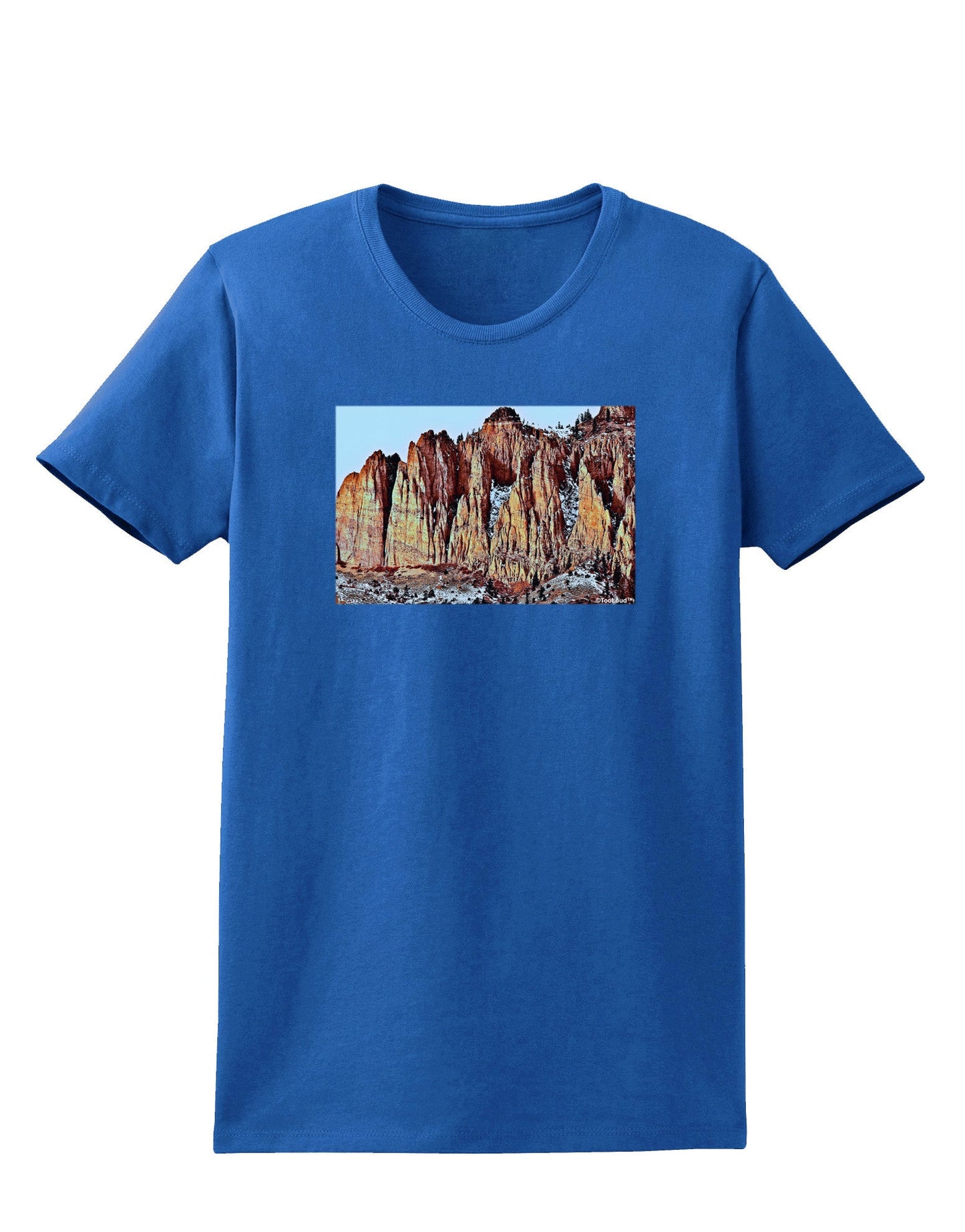 Colorado Mountain Spires Womens Dark T-Shirt-TooLoud-Royal-Blue-X-Small-Davson Sales