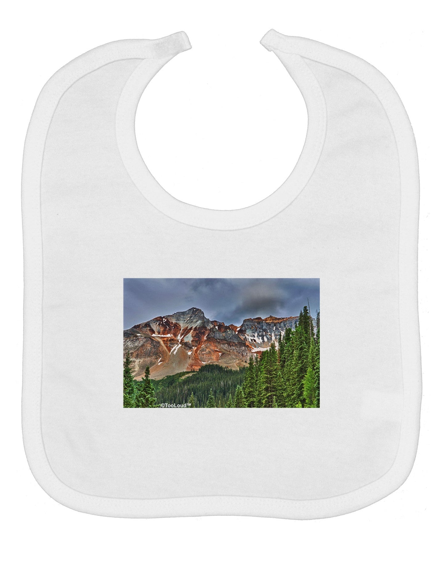 Colorado Mountains Forrest Baby Bib