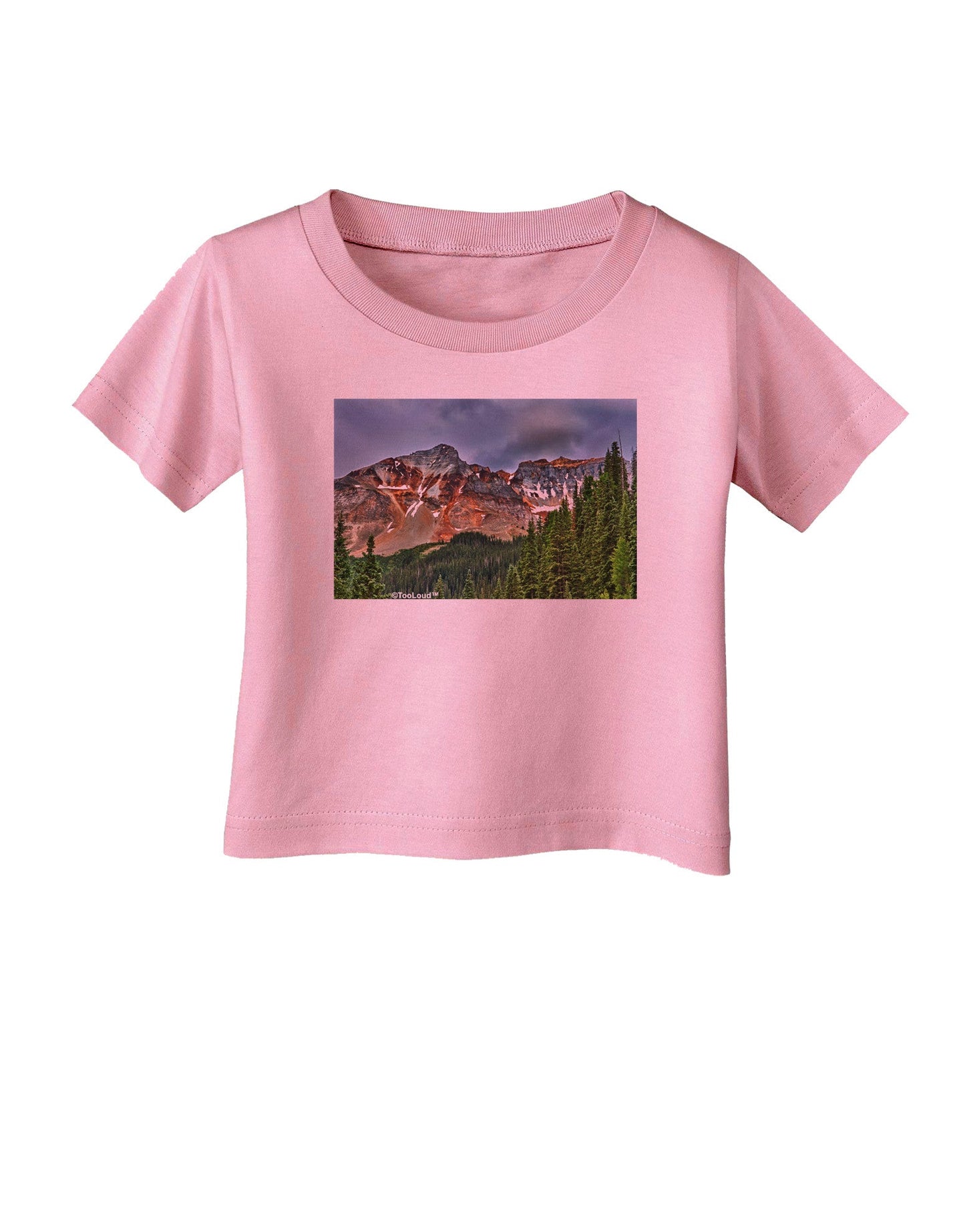 Colorado Mountains Forrest Infant T-Shirt-Infant T-Shirt-TooLoud-Candy-Pink-06-Months-Davson Sales