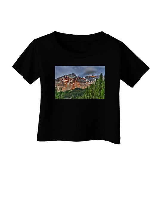 Colorado Mountains Forrest Infant T-Shirt Dark-Infant T-Shirt-TooLoud-Black-06-Months-Davson Sales