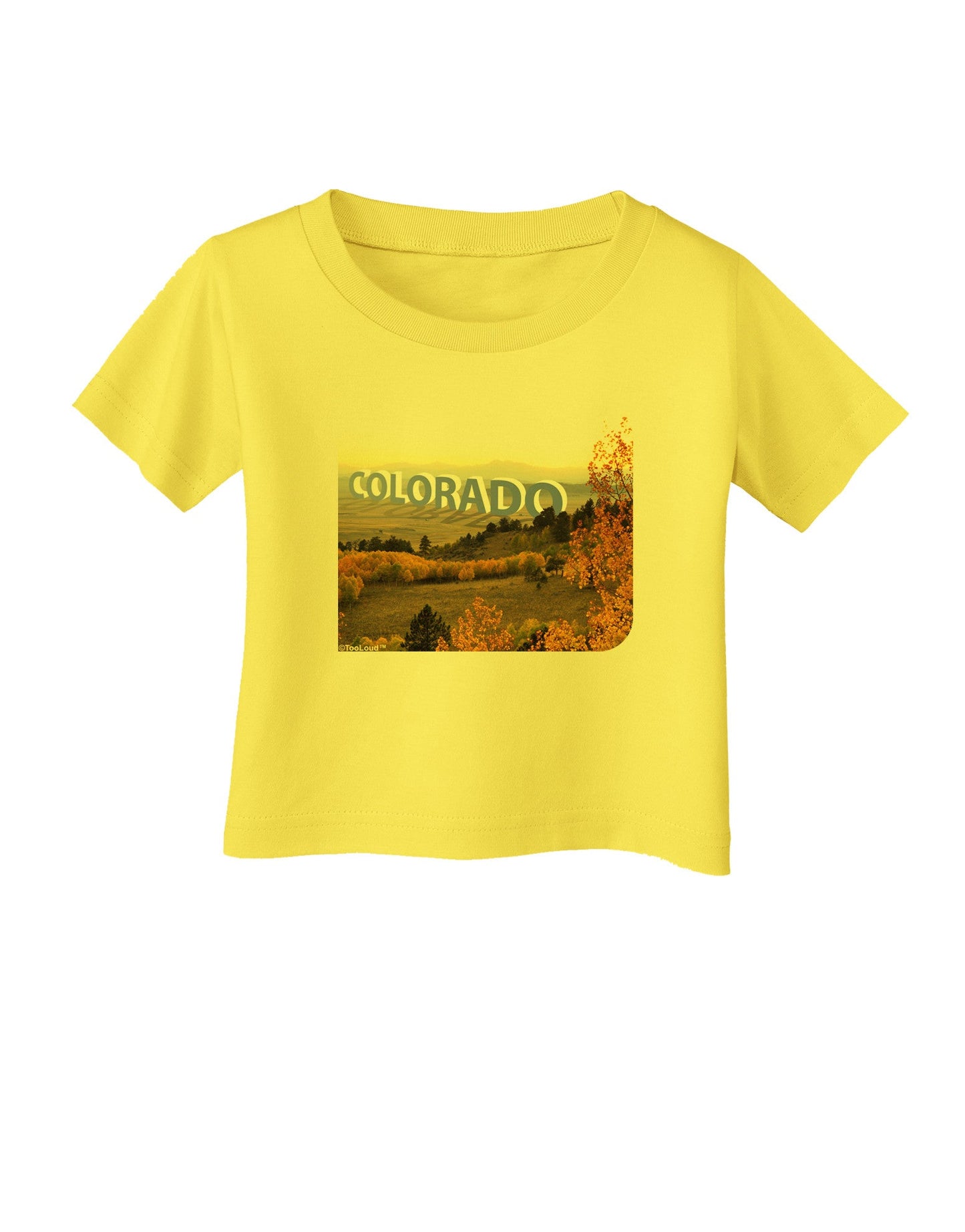 Colorado Postcard Gentle Sunrise Infant T-Shirt-Infant T-Shirt-TooLoud-Yellow-06-Months-Davson Sales