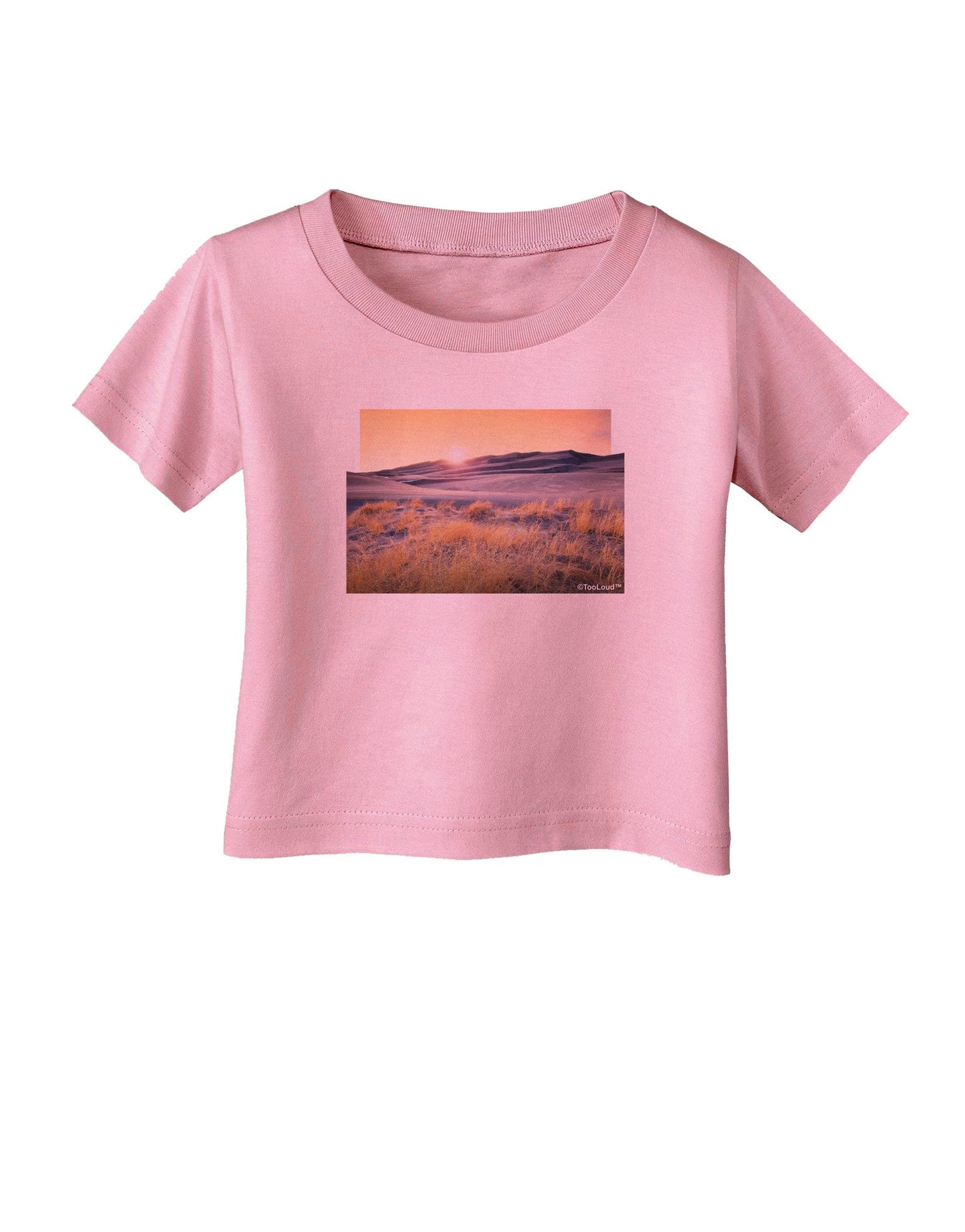 Colorado Sand Dunes Cutout Infant T-Shirt-Infant T-Shirt-TooLoud-Candy-Pink-06-Months-Davson Sales