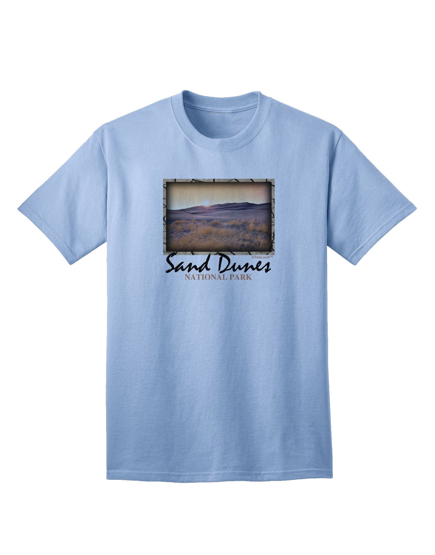 Colorado Sand Dunes Text Adult T-Shirt-Mens T-Shirt-TooLoud-Light-Blue-Small-Davson Sales