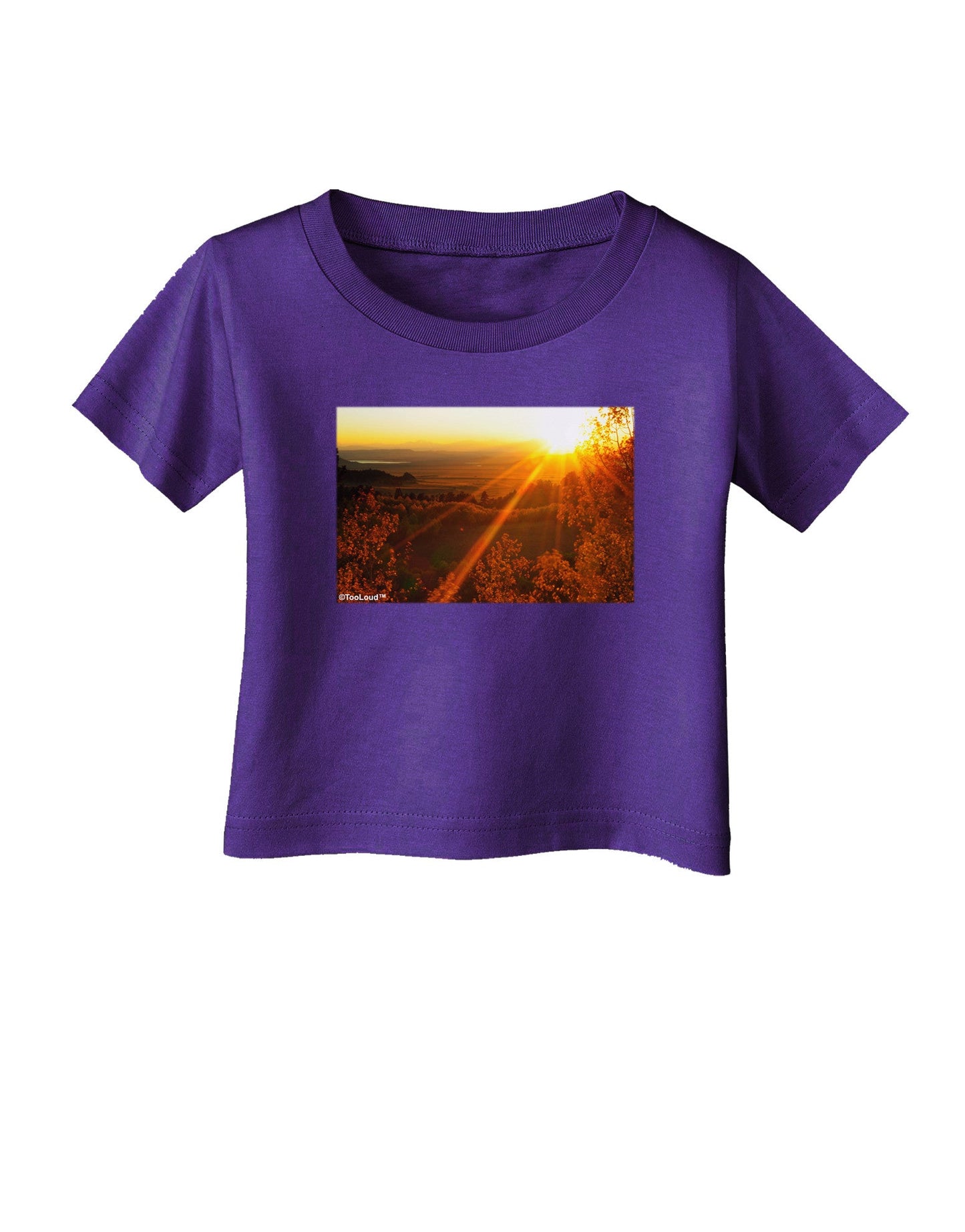 Colorado Sunset Infant T-Shirt Dark-Infant T-Shirt-TooLoud-Purple-06-Months-Davson Sales