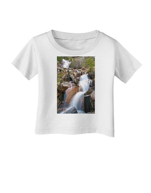 Colorado Waterfall Scene Infant T-Shirt-Infant T-Shirt-TooLoud-White-06-Months-Davson Sales