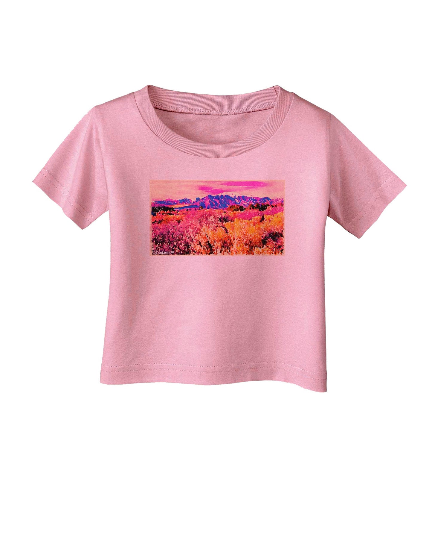 Colorful Colorado Mountains Infant T-Shirt-Infant T-Shirt-TooLoud-Candy-Pink-06-Months-Davson Sales