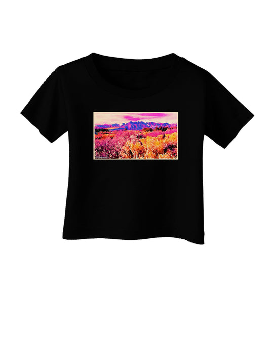 Colorful Colorado Mountains Infant T-Shirt Dark-Infant T-Shirt-TooLoud-Black-06-Months-Davson Sales