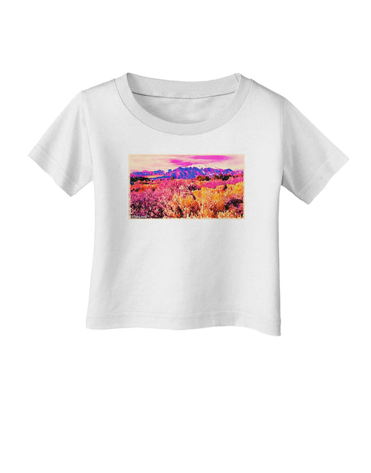 Colorful Colorado Mountains Infant T-Shirt-Infant T-Shirt-TooLoud-White-06-Months-Davson Sales