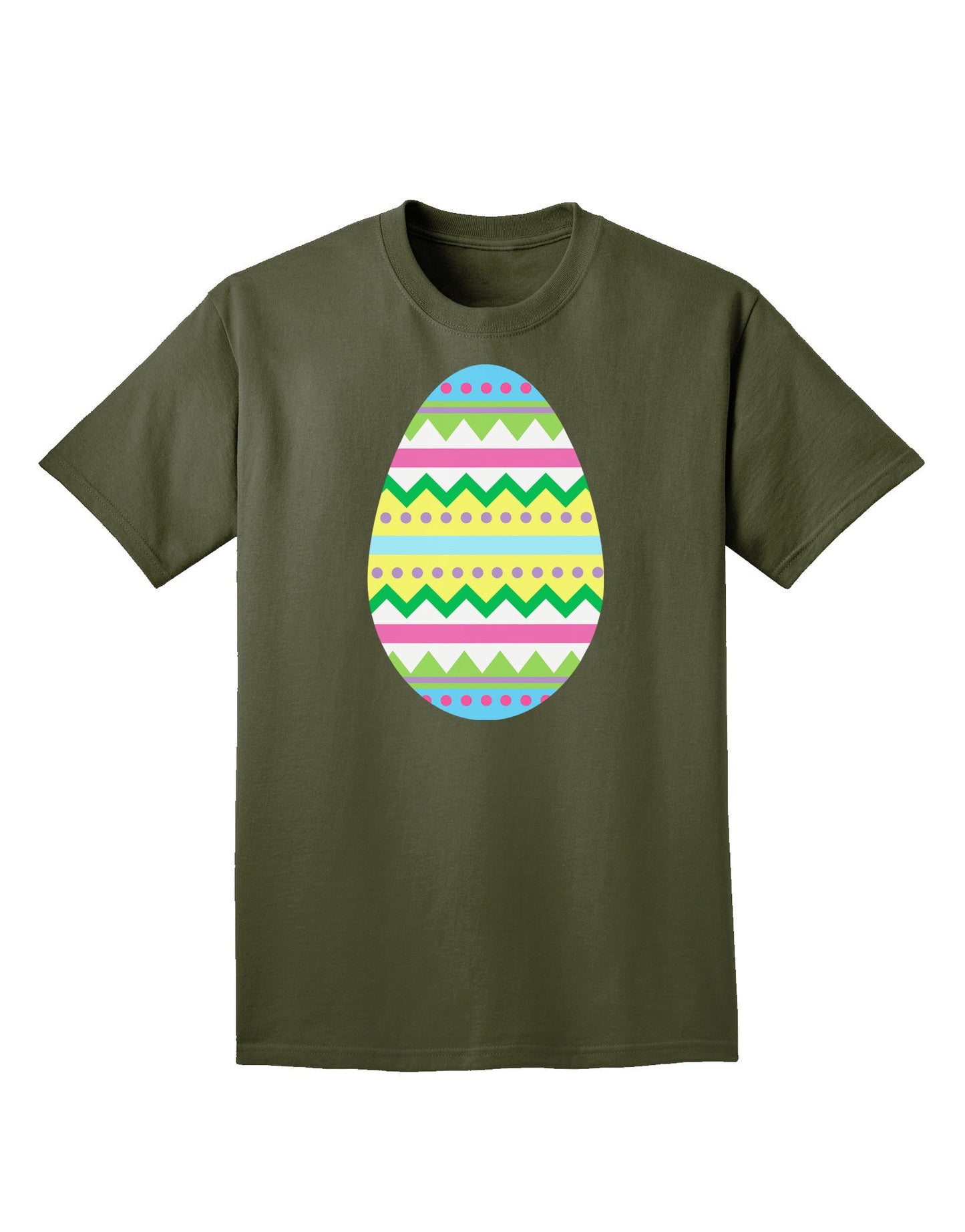 Colorful Easter Egg Adult Dark T-Shirt-Mens T-Shirt-TooLoud-Military-Green-Small-Davson Sales