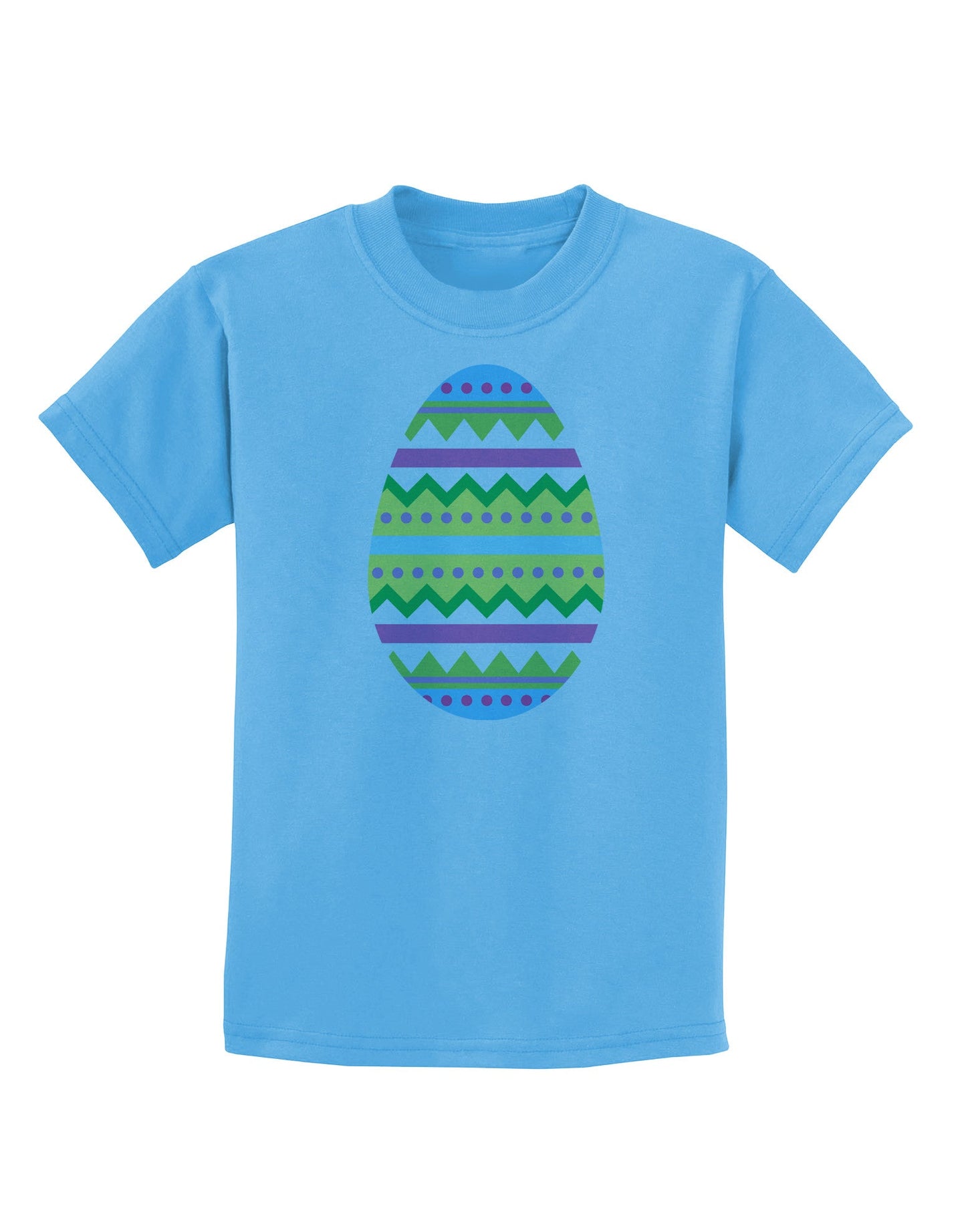 Colorful Easter Egg Childrens T-Shirt-Childrens T-Shirt-TooLoud-Aquatic-Blue-X-Small-Davson Sales