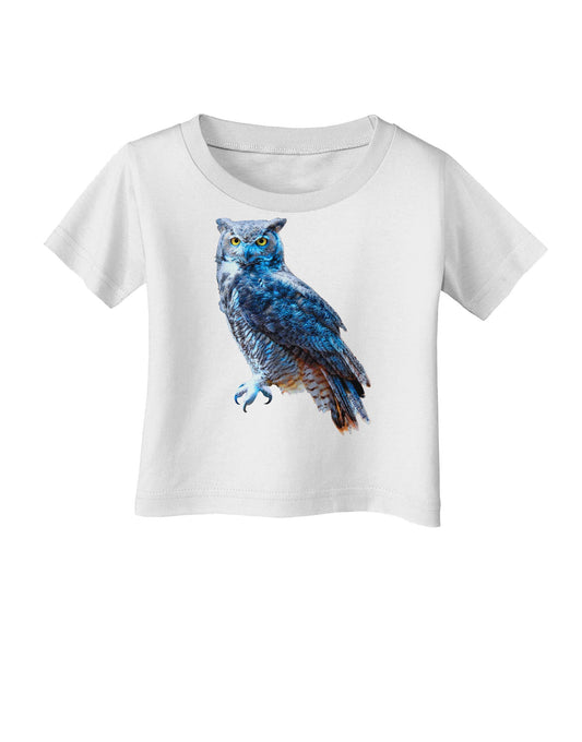 Colorful Great Horned Owl Infant T-Shirt-Infant T-Shirt-TooLoud-White-06-Months-Davson Sales