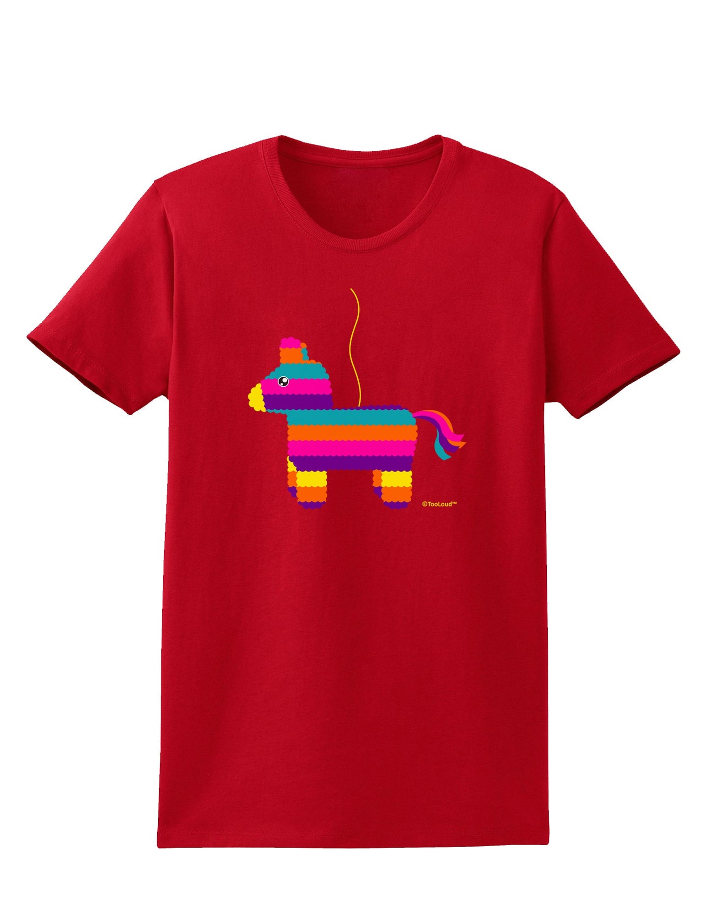 Colorful Hanging Pinata Design Womens Dark T-Shirt by TooLoud-Womens T-Shirt-TooLoud-Red-X-Small-Davson Sales