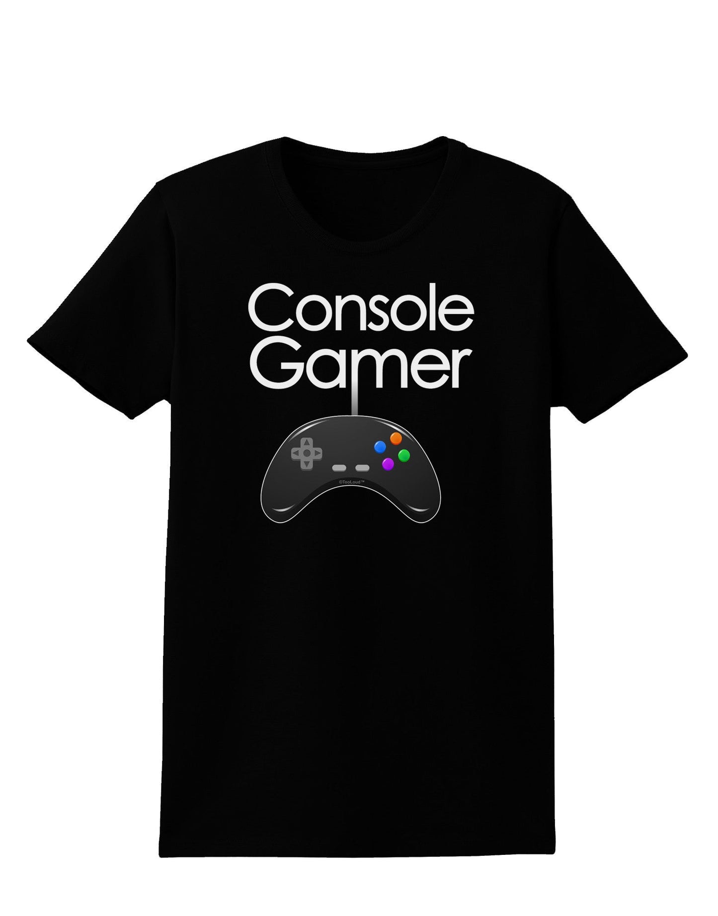 Console Gamer Womens Dark T-Shirt-TooLoud-Black-X-Small-Davson Sales