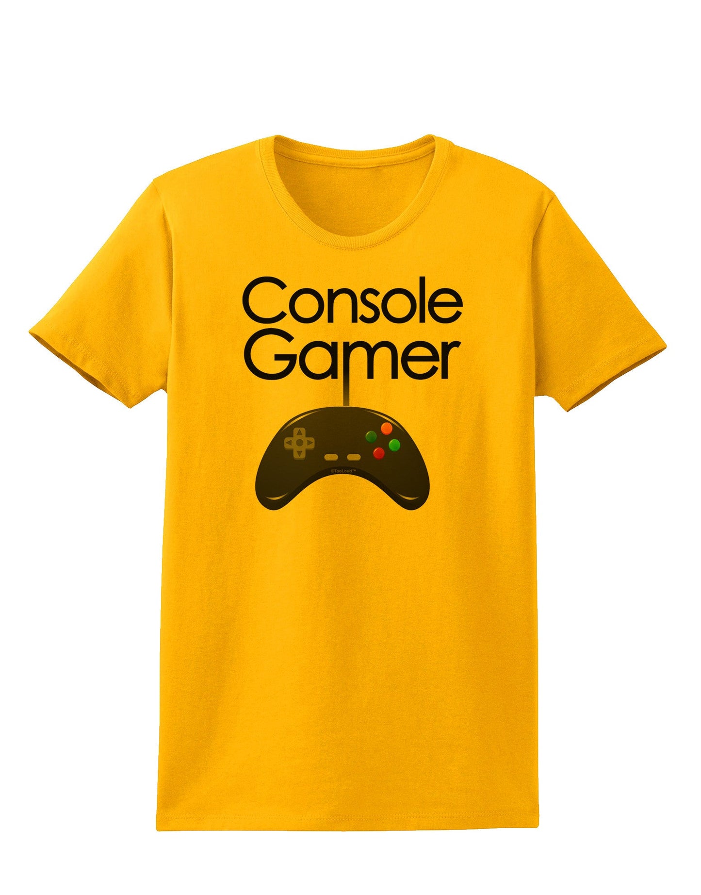 Console Gamer Womens T-Shirt-Womens T-Shirt-TooLoud-Gold-X-Small-Davson Sales