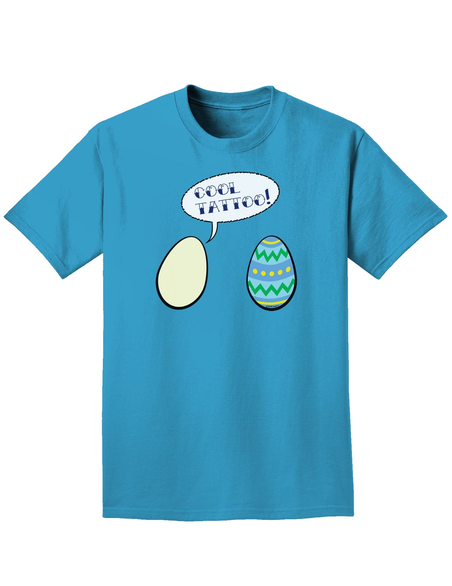 Cool Tattoo Easter Egg Easter Adult Dark T-Shirt-Mens T-Shirt-TooLoud-Turquoise-Small-Davson Sales