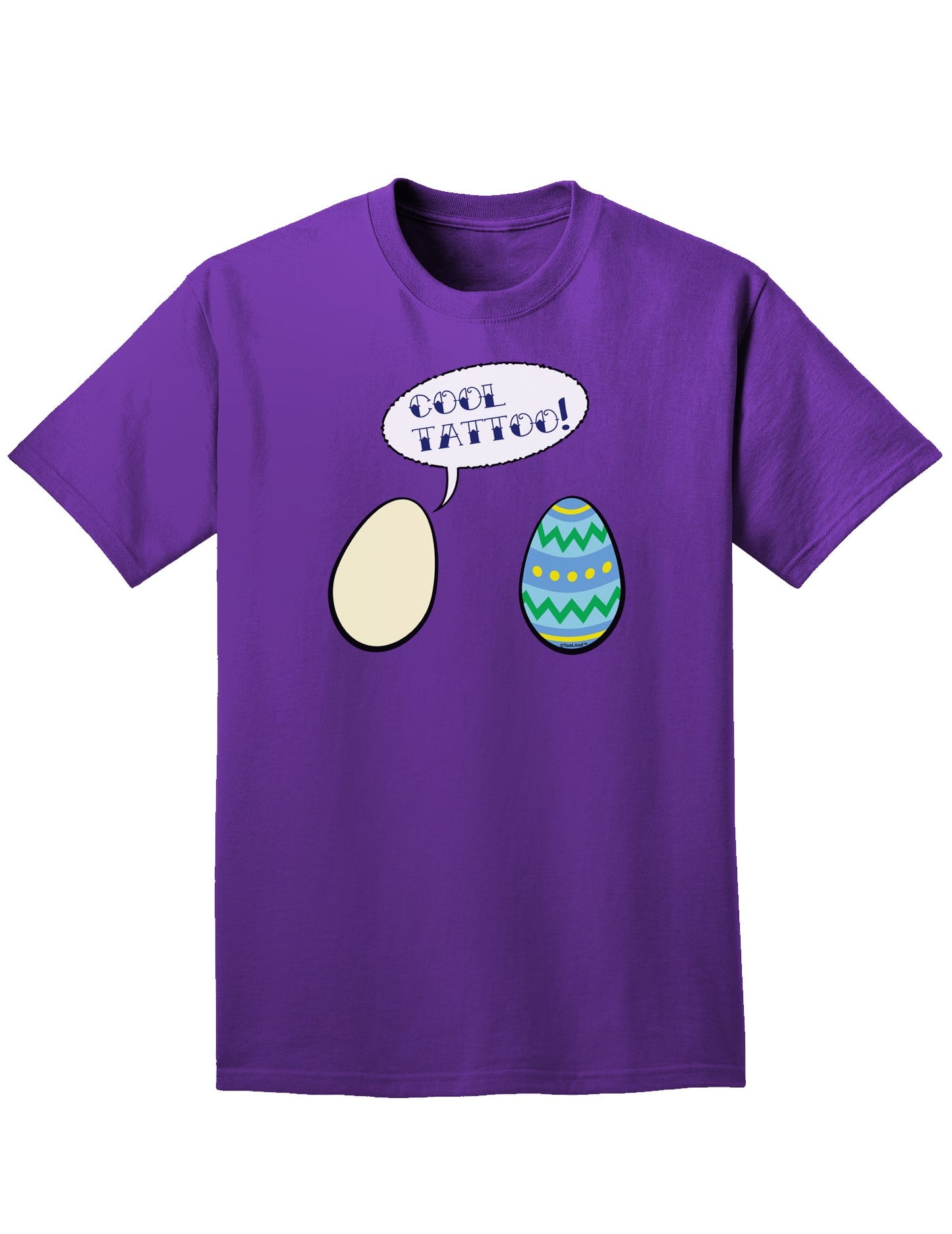 Cool Tattoo Easter Egg Easter Adult Dark T-Shirt-Mens T-Shirt-TooLoud-Purple-Small-Davson Sales