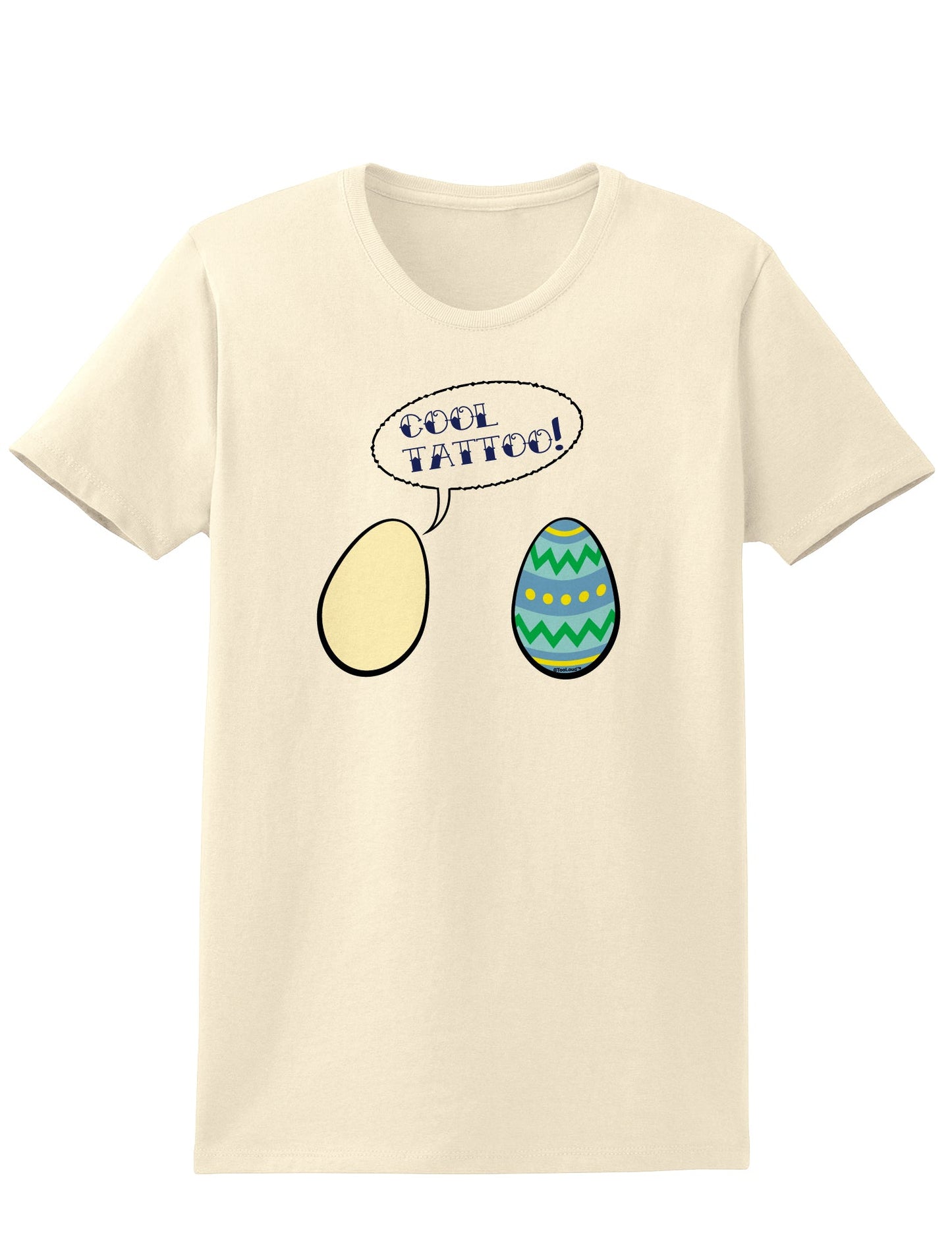 Cool Tattoo Easter Egg Womens T-Shirt-Womens T-Shirt-TooLoud-Natural-X-Small-Davson Sales
