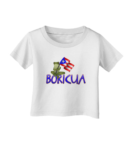 Coqui Boricua Infant T-Shirt-Infant T-Shirt-TooLoud-White-06-Months-Davson Sales
