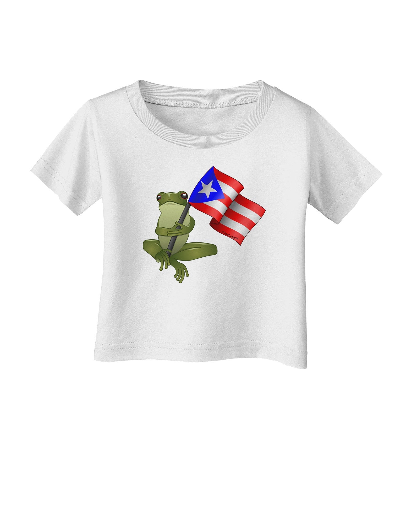 Coqui Holding Flag Infant T-Shirt-Infant T-Shirt-TooLoud-White-06-Months-Davson Sales
