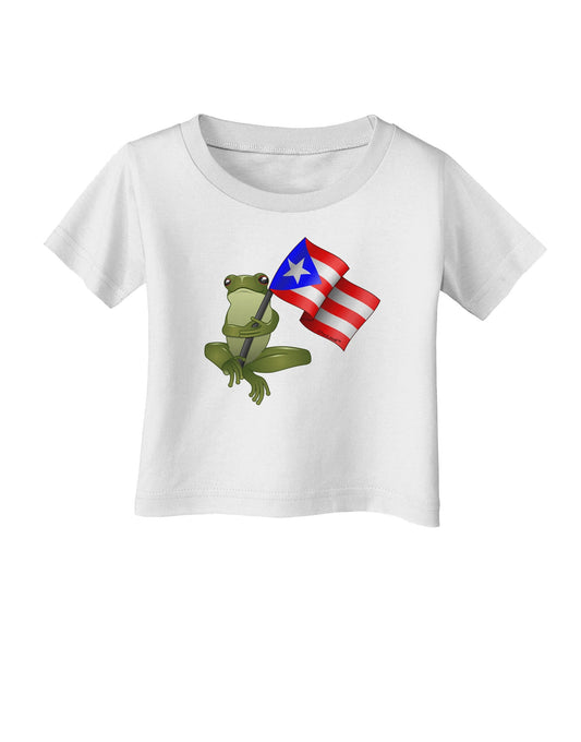 Coqui Holding Flag Infant T-Shirt-Infant T-Shirt-TooLoud-White-06-Months-Davson Sales