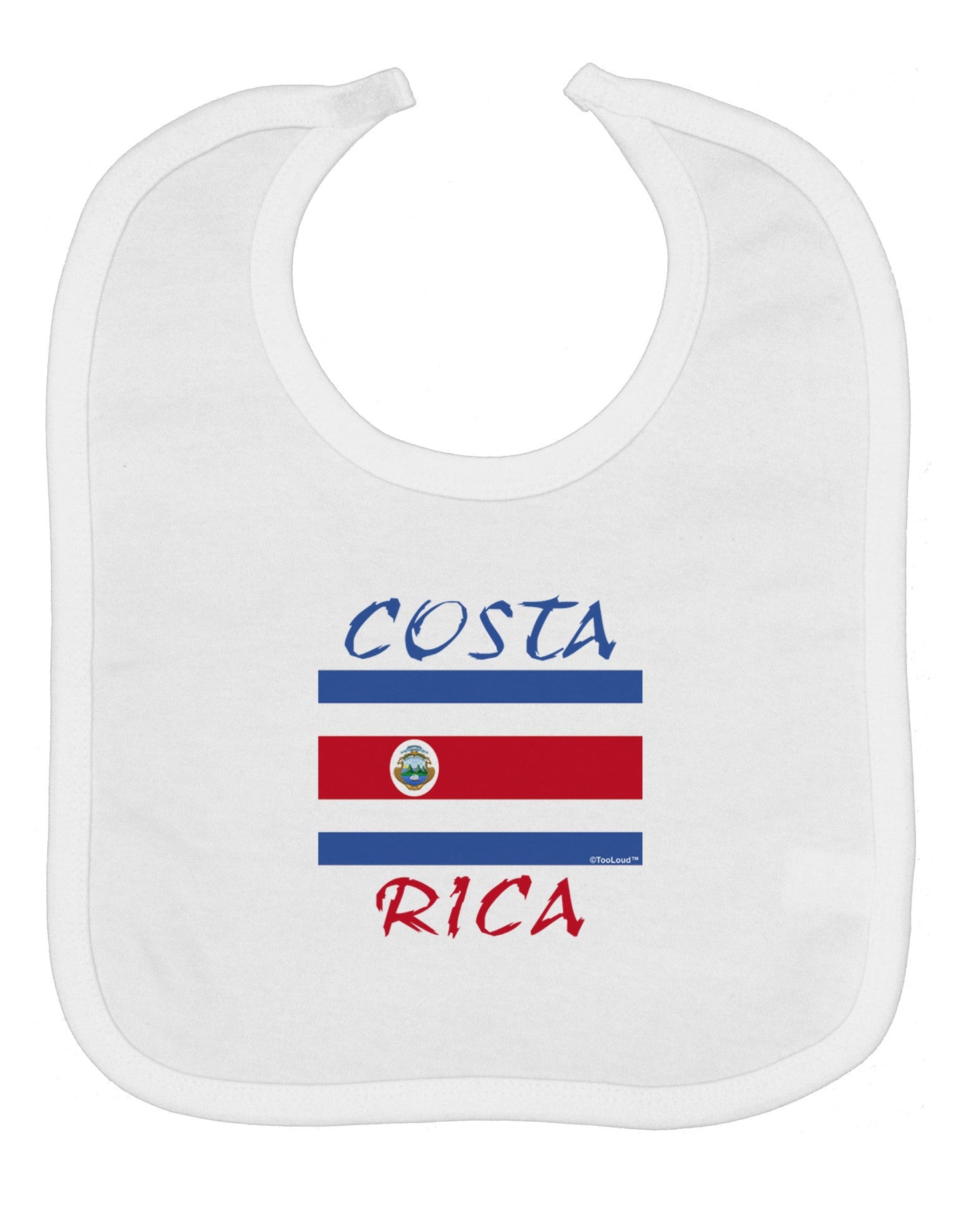 Costa Rica Flag Baby Bib