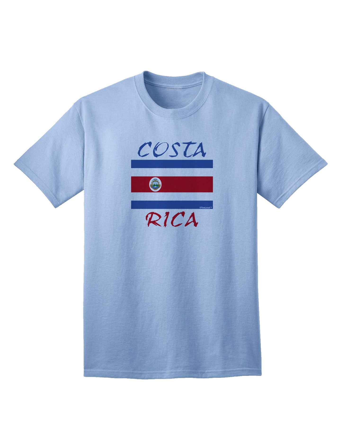 Costa Rica Flag Inspired Adult T-Shirt - A Patriotic Ecommerce Collection-Mens T-shirts-TooLoud-Light-Blue-Small-Davson Sales