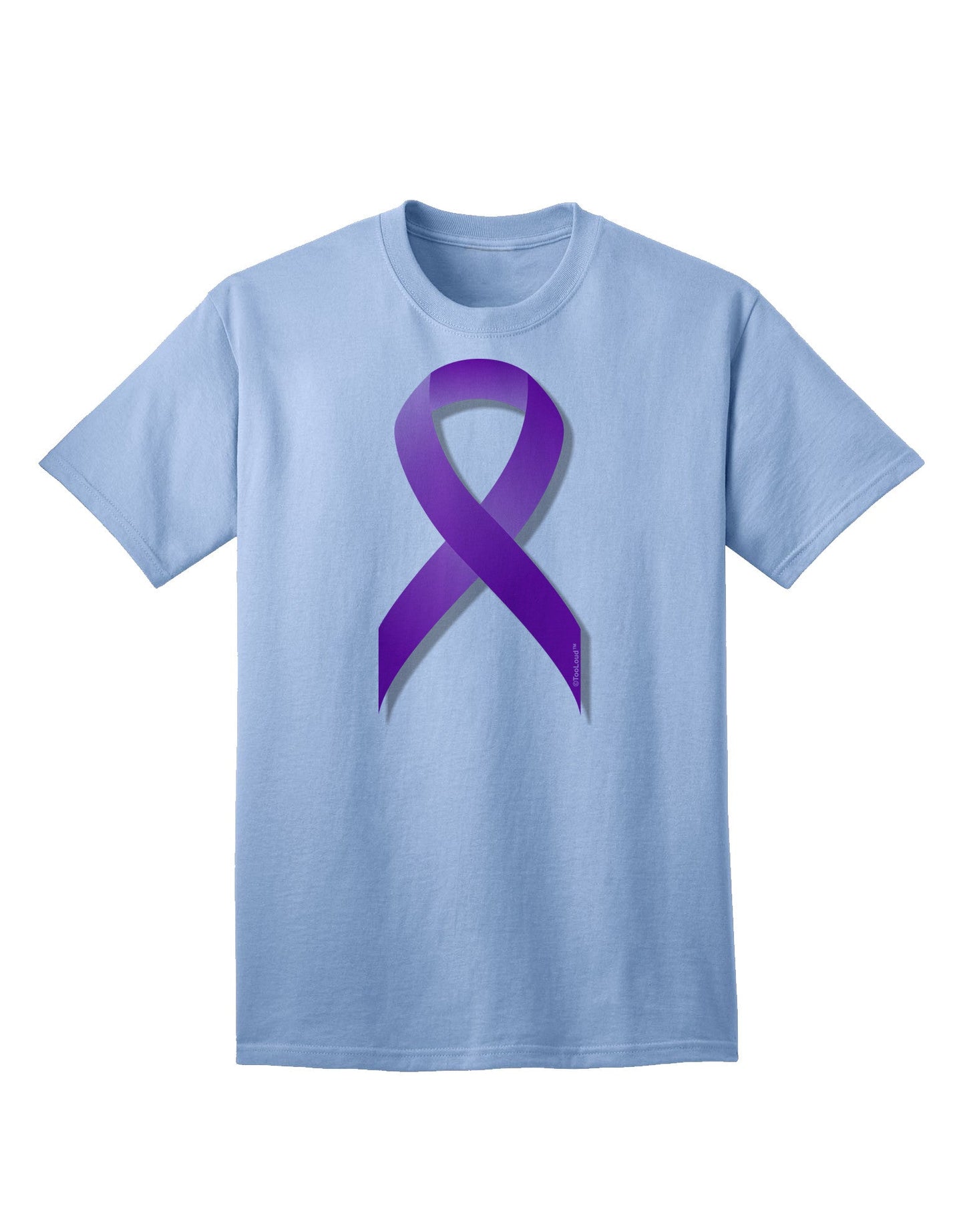 Crohn’s Disease Awareness Ribbon - Purple Adult T-Shirt-Mens T-Shirt-TooLoud-Light-Blue-Small-Davson Sales