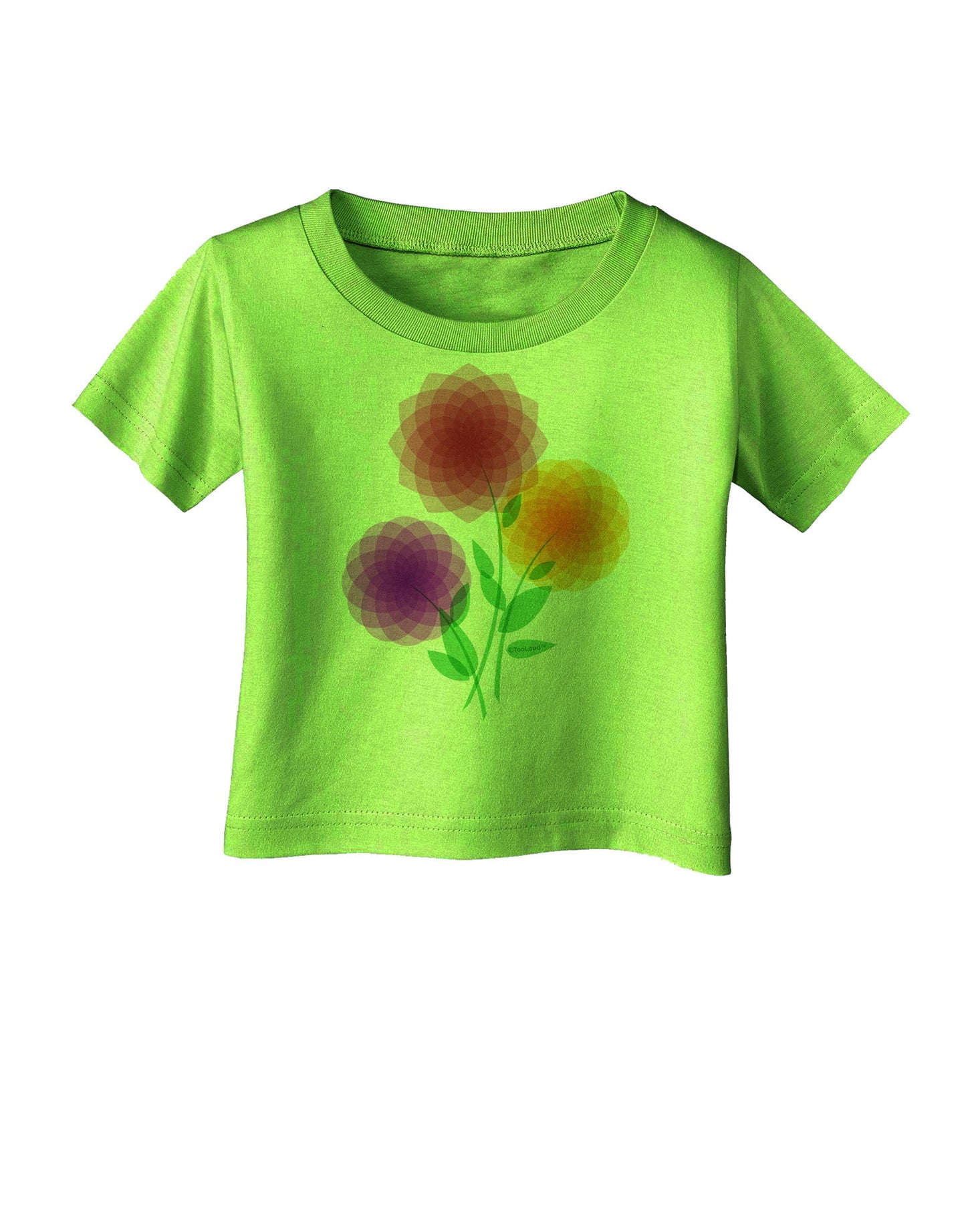 Crystal Dahlias Infant T-Shirt-Infant T-Shirt-TooLoud-Lime-Green-06-Months-Davson Sales