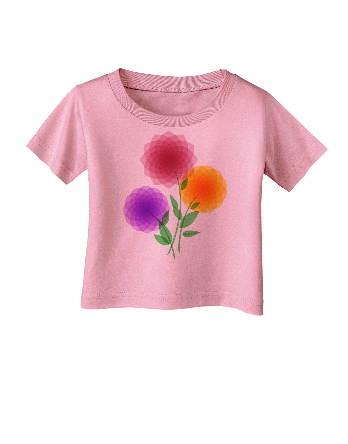 Crystal Dahlias Infant T-Shirt-Infant T-Shirt-TooLoud-Candy-Pink-06-Months-Davson Sales