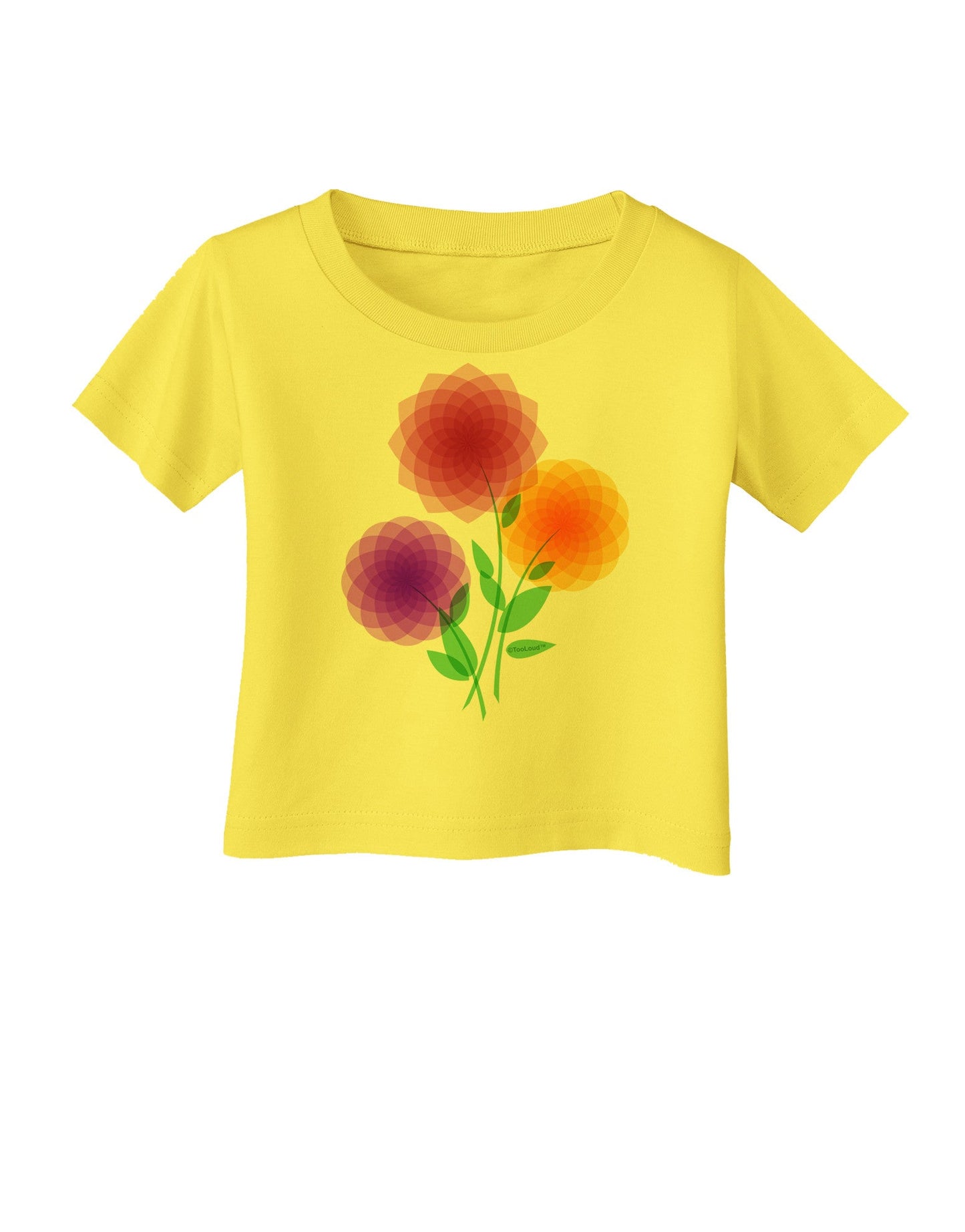 Crystal Dahlias Infant T-Shirt-Infant T-Shirt-TooLoud-Yellow-06-Months-Davson Sales