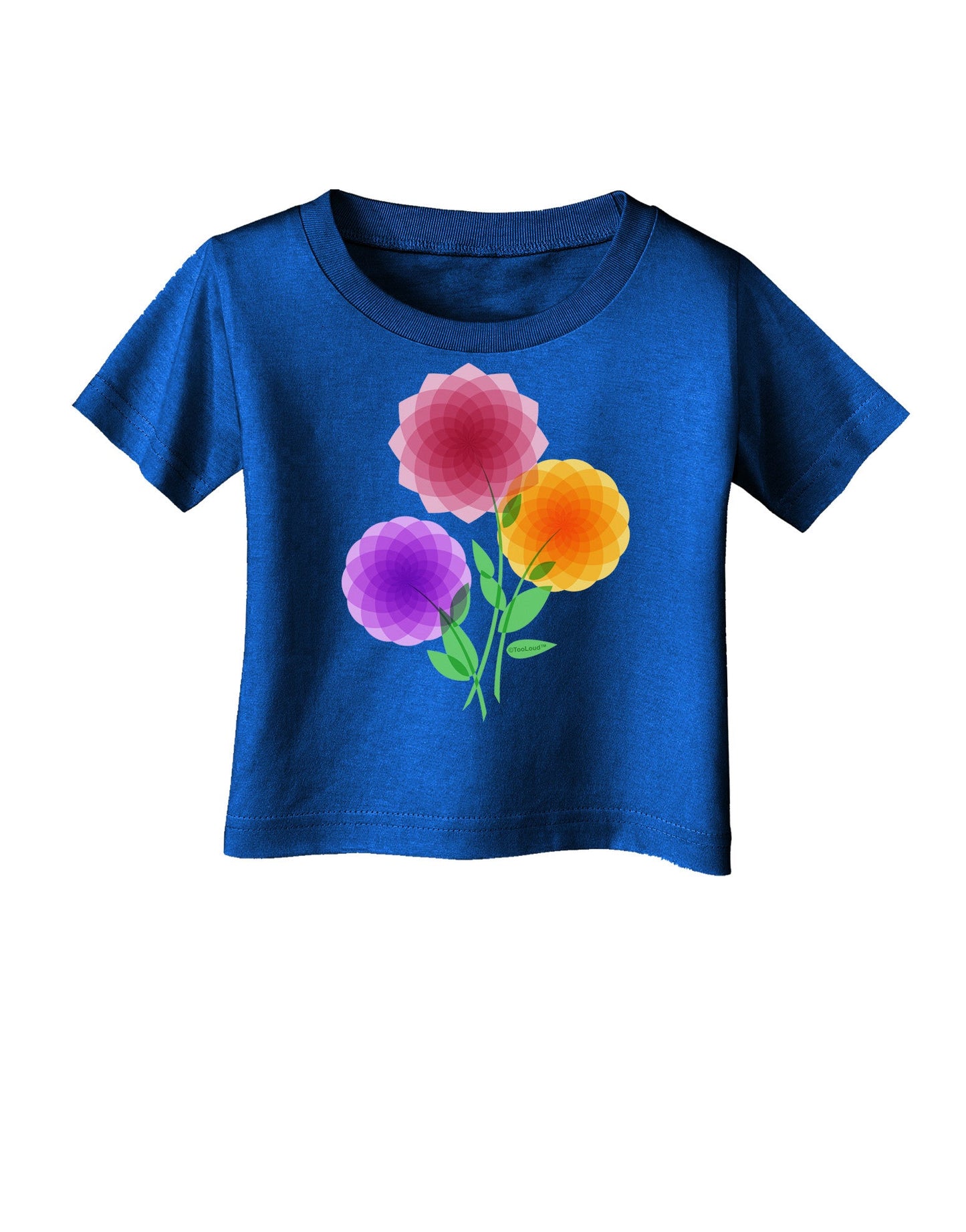 Crystal Dahlias Infant T-Shirt Dark-Infant T-Shirt-TooLoud-Royal-Blue-06-Months-Davson Sales