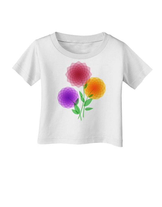 Crystal Dahlias Infant T-Shirt-Infant T-Shirt-TooLoud-White-06-Months-Davson Sales