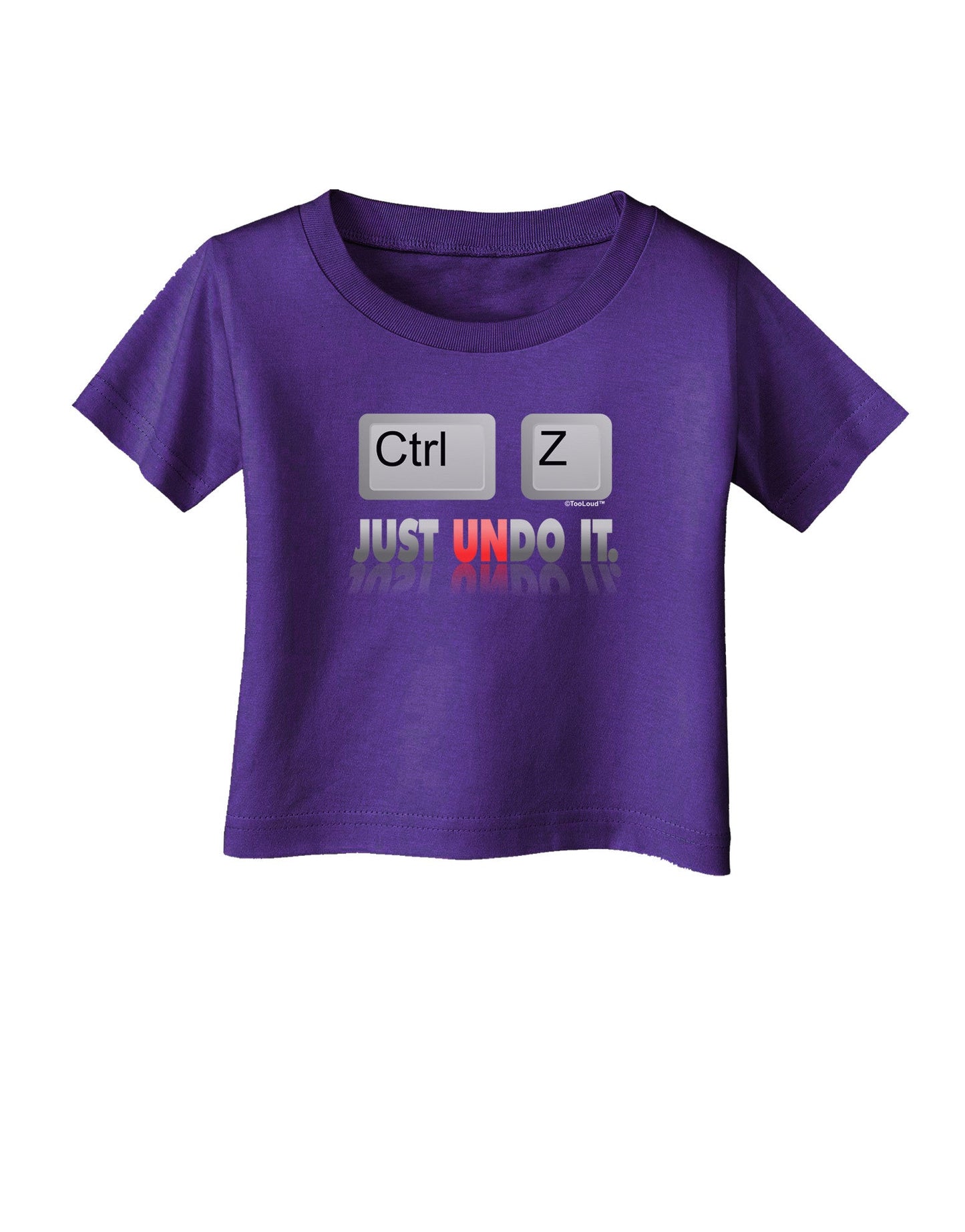 Ctrl Z Just Undo It Infant T-Shirt Dark-Infant T-Shirt-TooLoud-Purple-06-Months-Davson Sales
