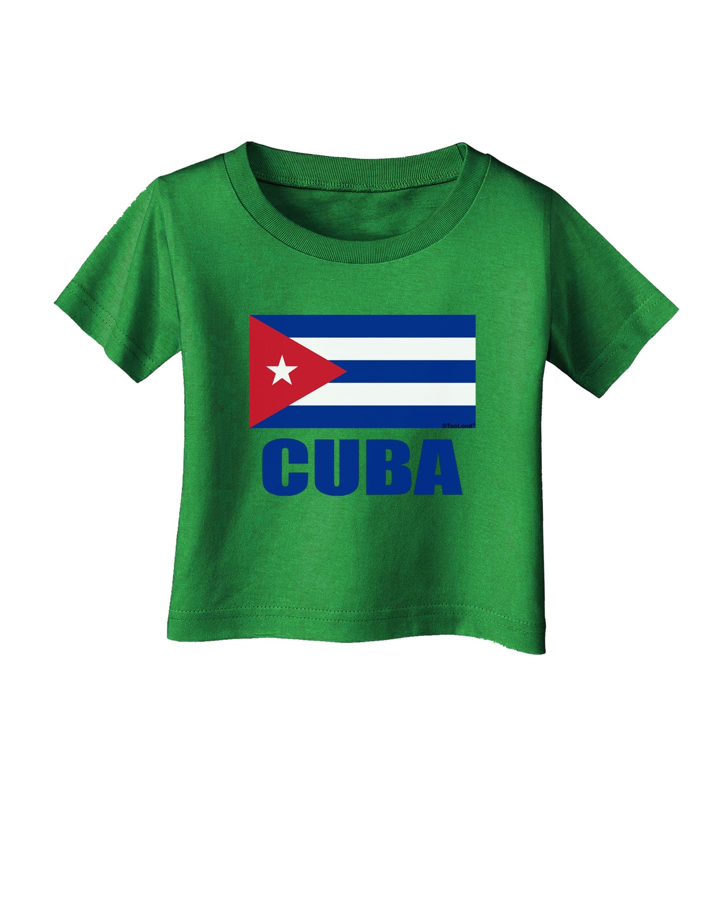 Cuba Flag Cuban Pride Infant T-Shirt Dark by TooLoud-Infant T-Shirt-TooLoud-Clover-Green-06-Months-Davson Sales
