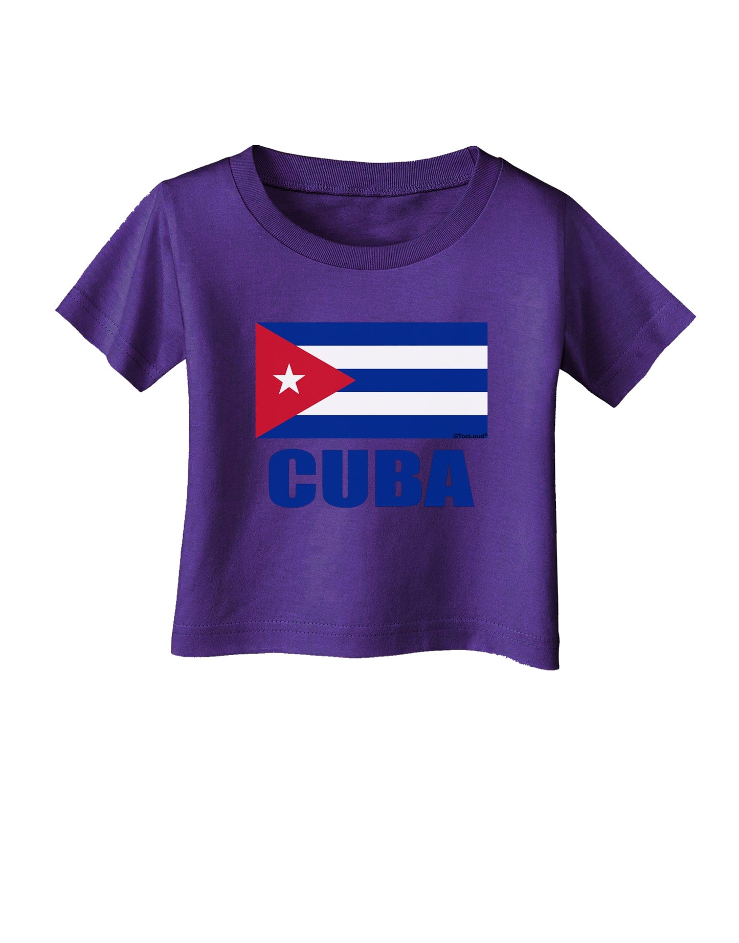 Cuba Flag Cuban Pride Infant T-Shirt Dark by TooLoud-Infant T-Shirt-TooLoud-Purple-06-Months-Davson Sales