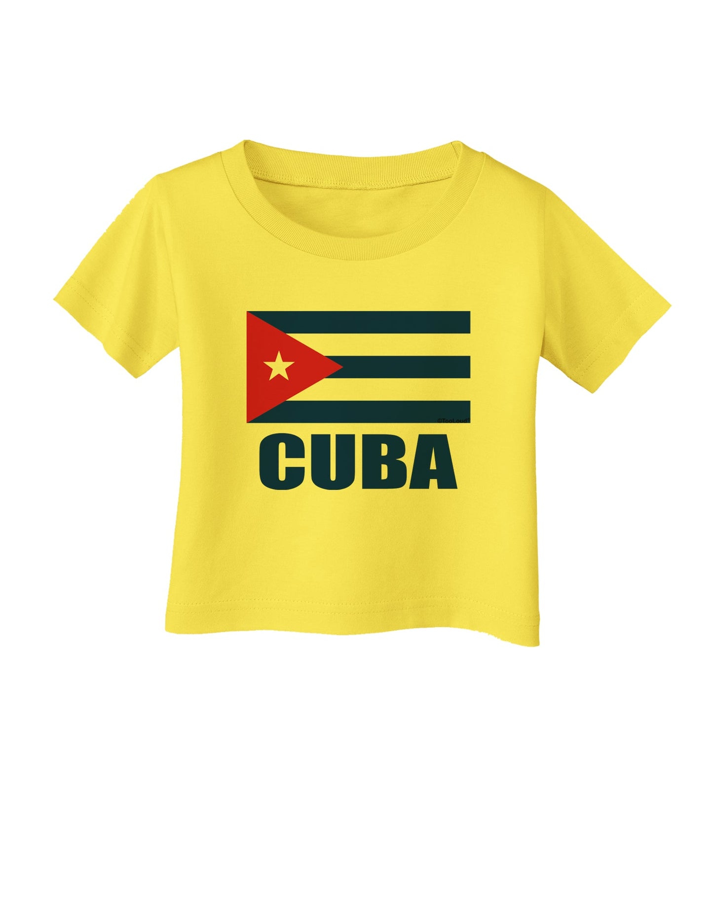 Cuba Flag Cuban Pride Infant T-Shirt by TooLoud-Infant T-Shirt-TooLoud-Yellow-06-Months-Davson Sales